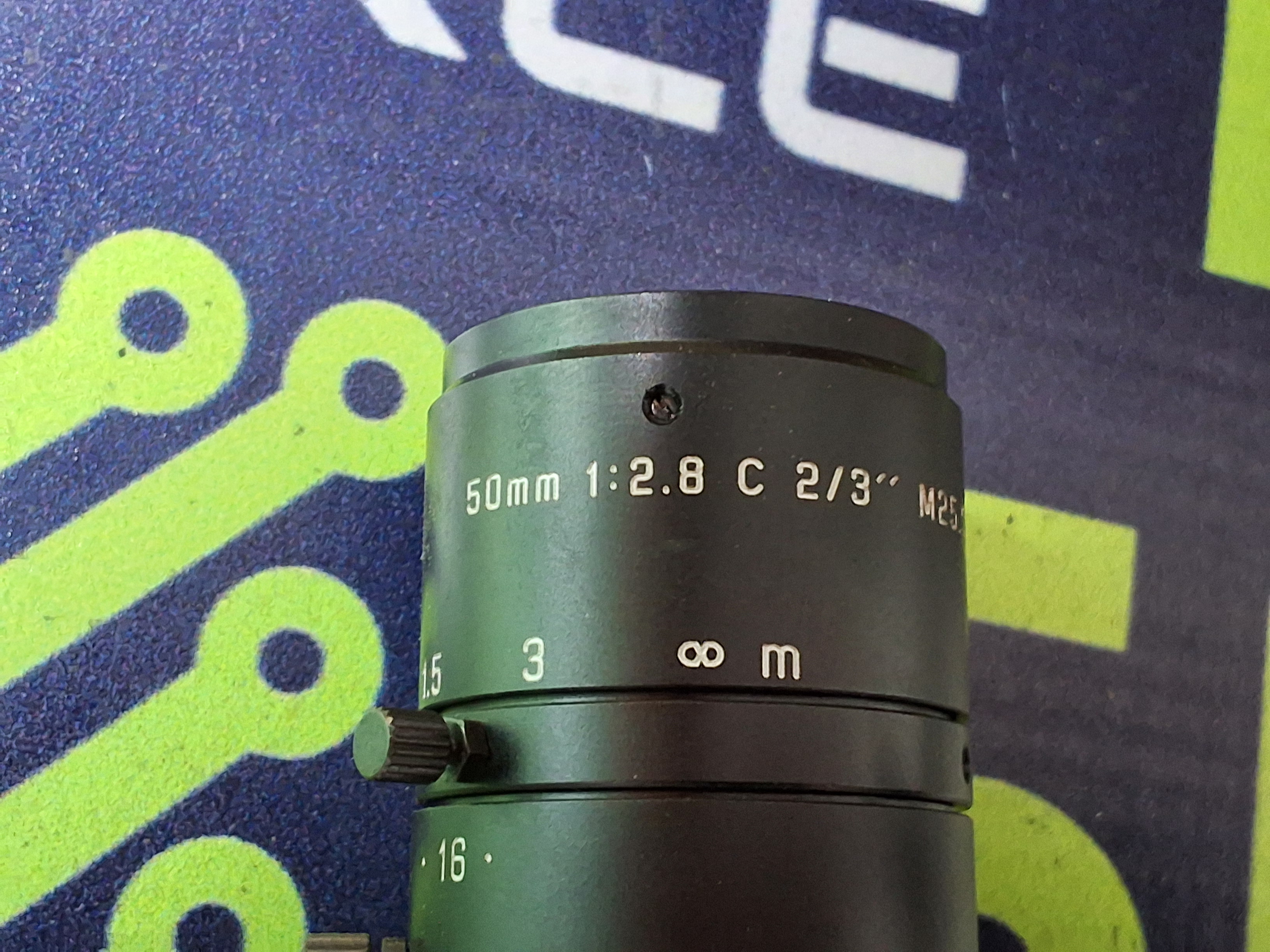 Used YES TECH 11757 - 10046 THIN CCD CAMERA ASSEMBLY WITH 50mm LENS