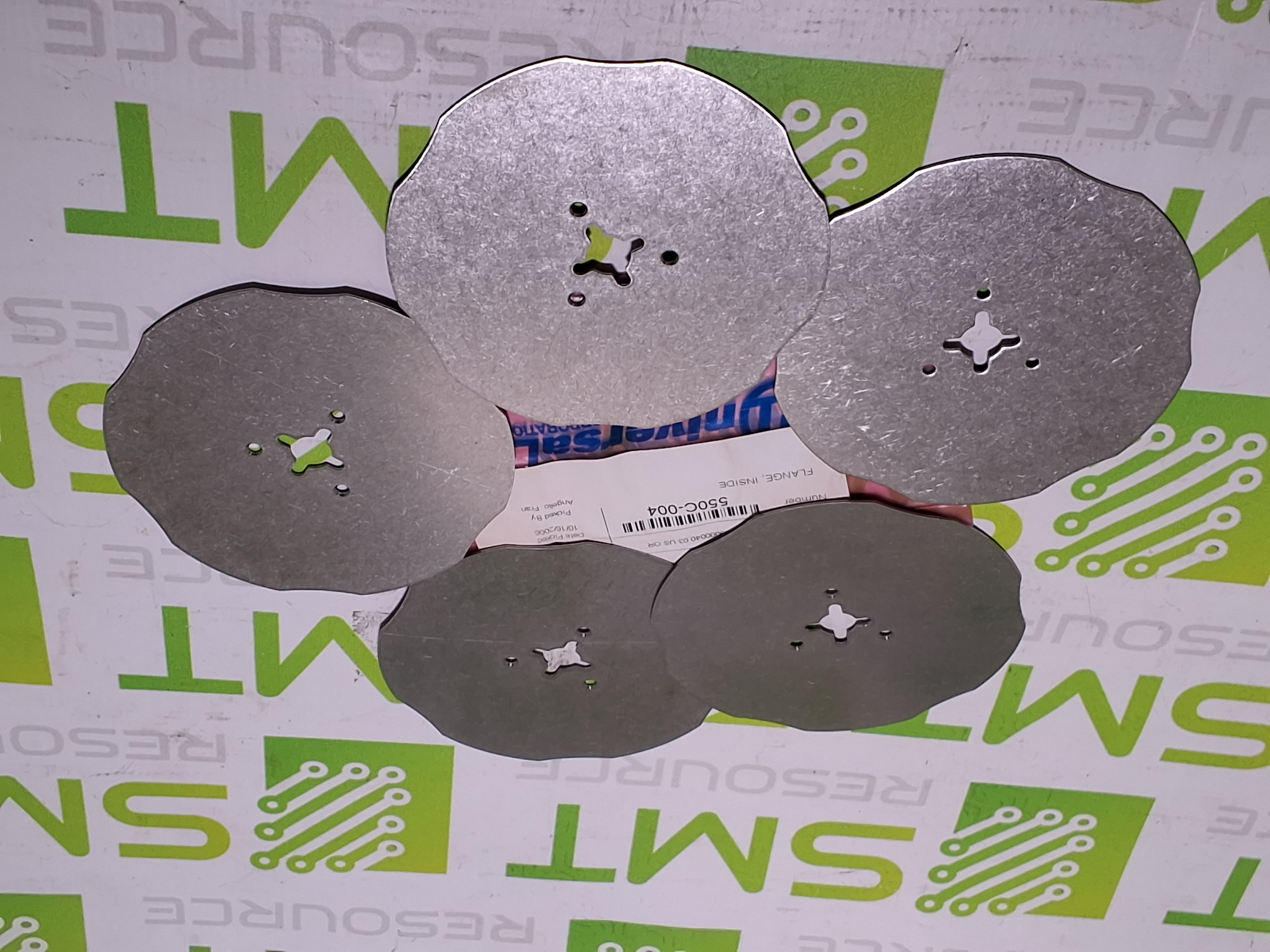 Used UNIVERSAL INSTRUMENTS 550C-004 INSIDE FLANGE - LOT OF 5 -