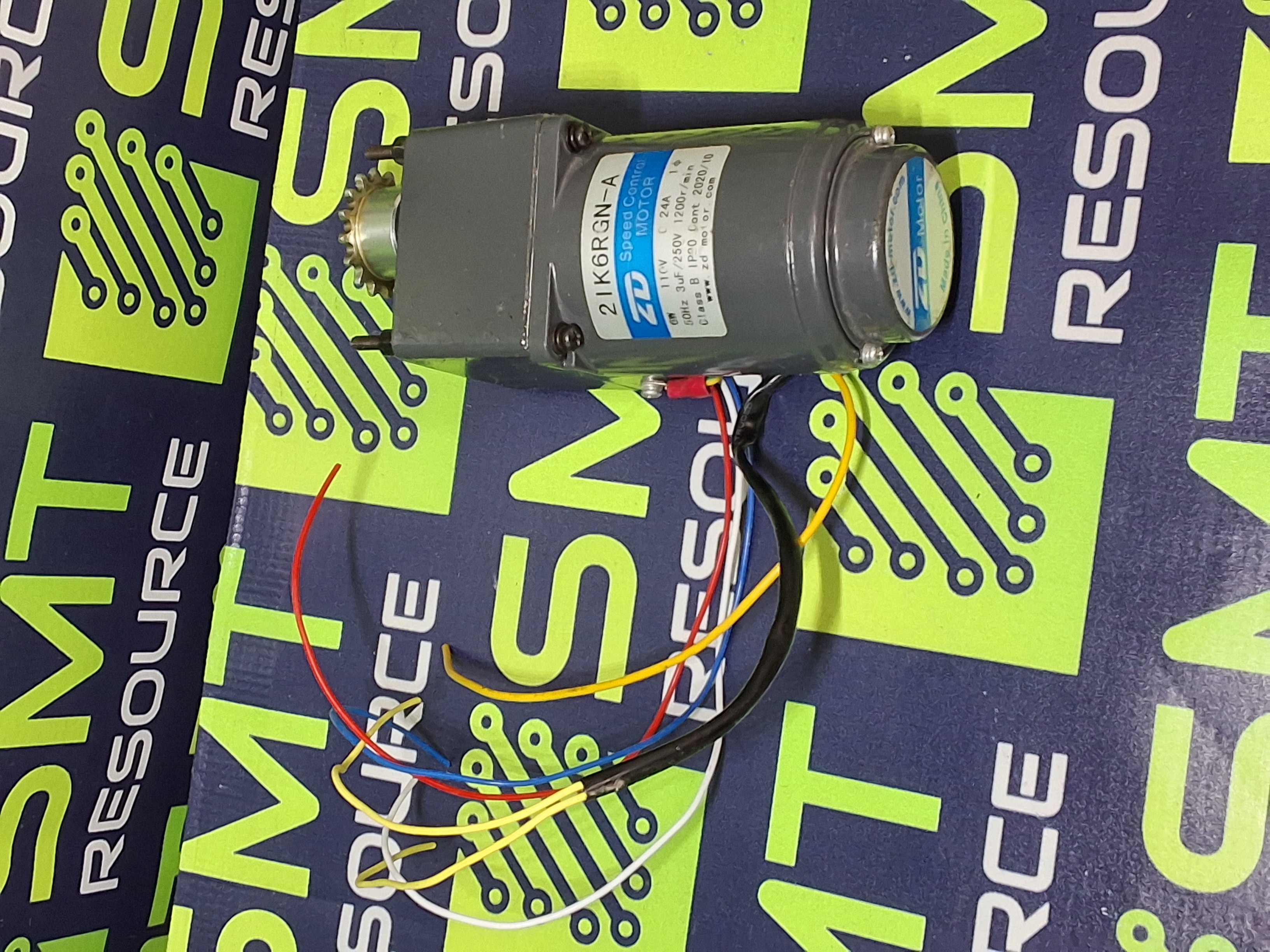 Used ZD 2IK6RGN-A SPEED CONTROL MOTOR WITH GEAR HEAD 2GN15K