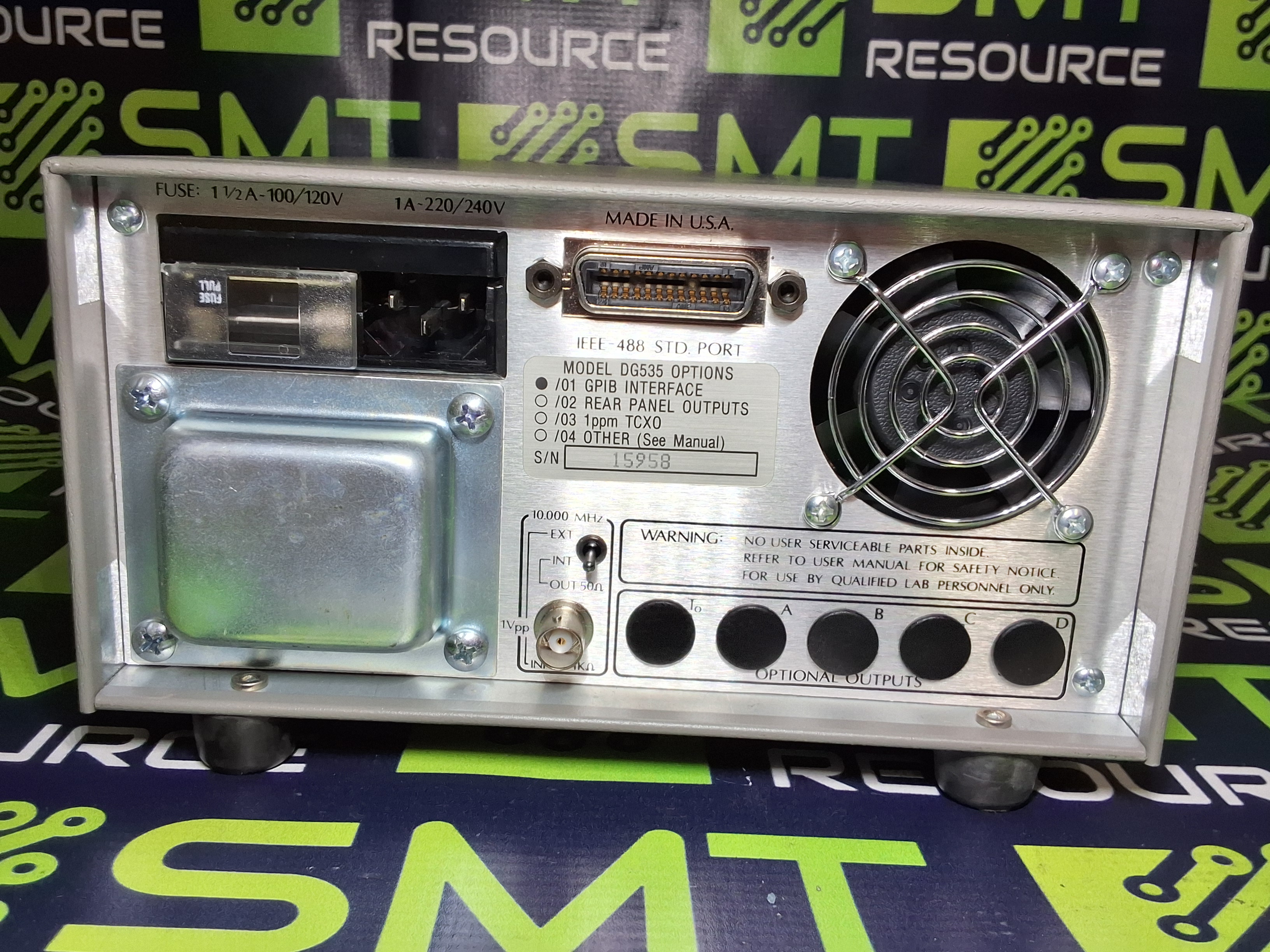 Used STANFORD RESEARCH SYSTEMS DG535 FOUR CHANNEL DIGITAL DELAY/PULSE GENERATOR