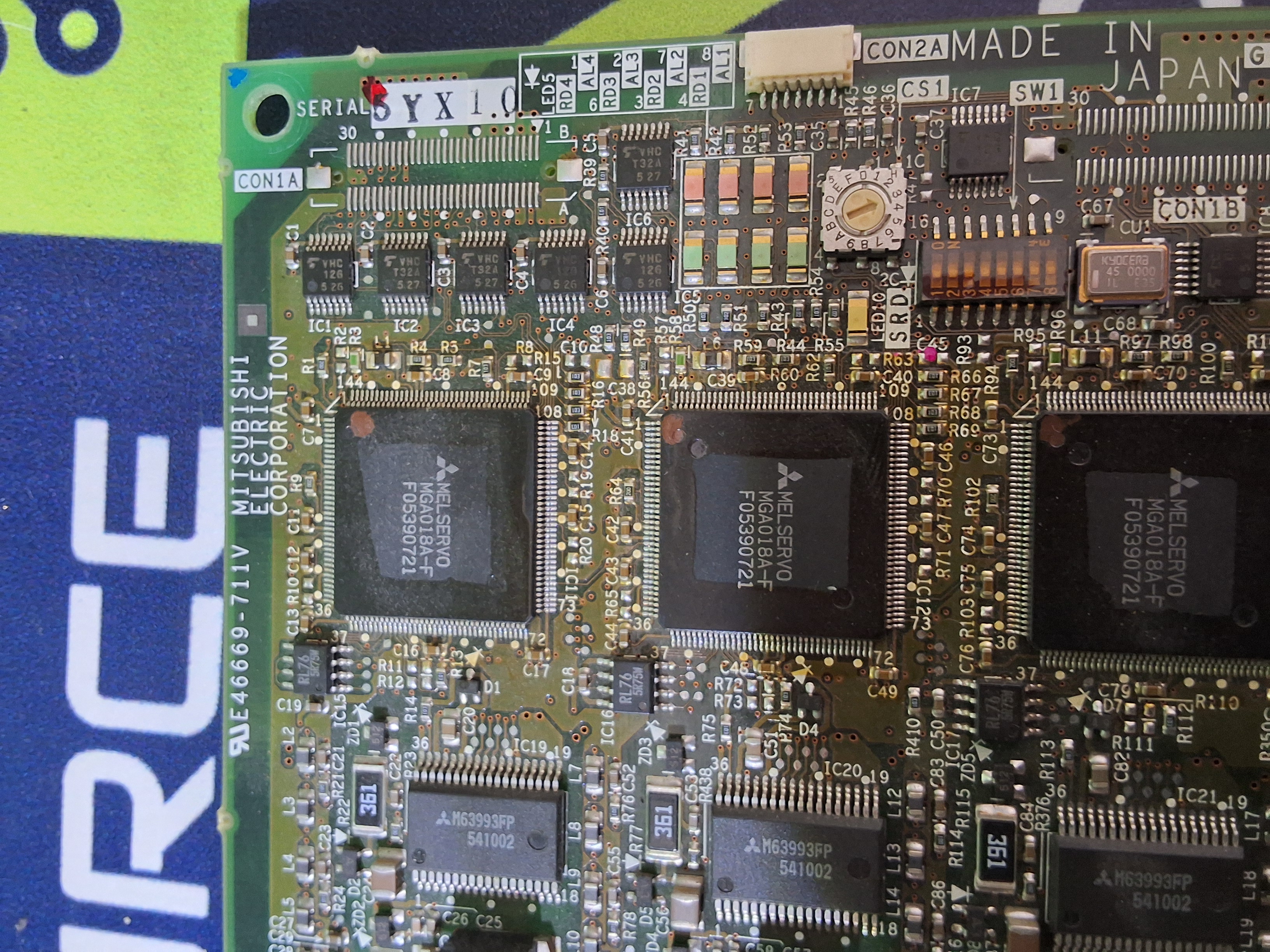 Used MITSUBISHI JUKI BC386A491G52A MR-MD15 CONTROL BOARD BC386A491H02