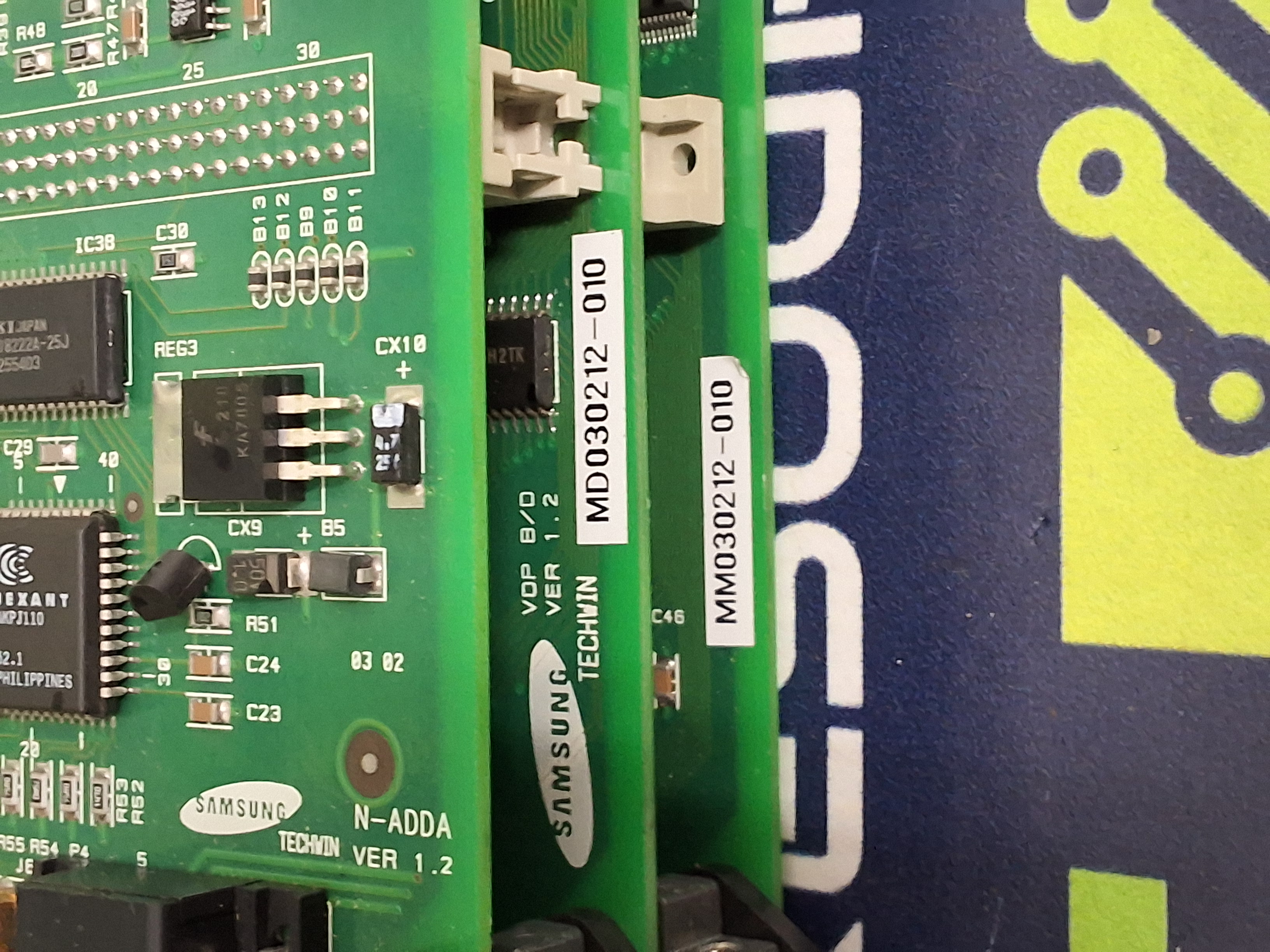 Used SAMSUNG J9060150A CP45 VISION BOARD- MA030212, MD030212, MM030212