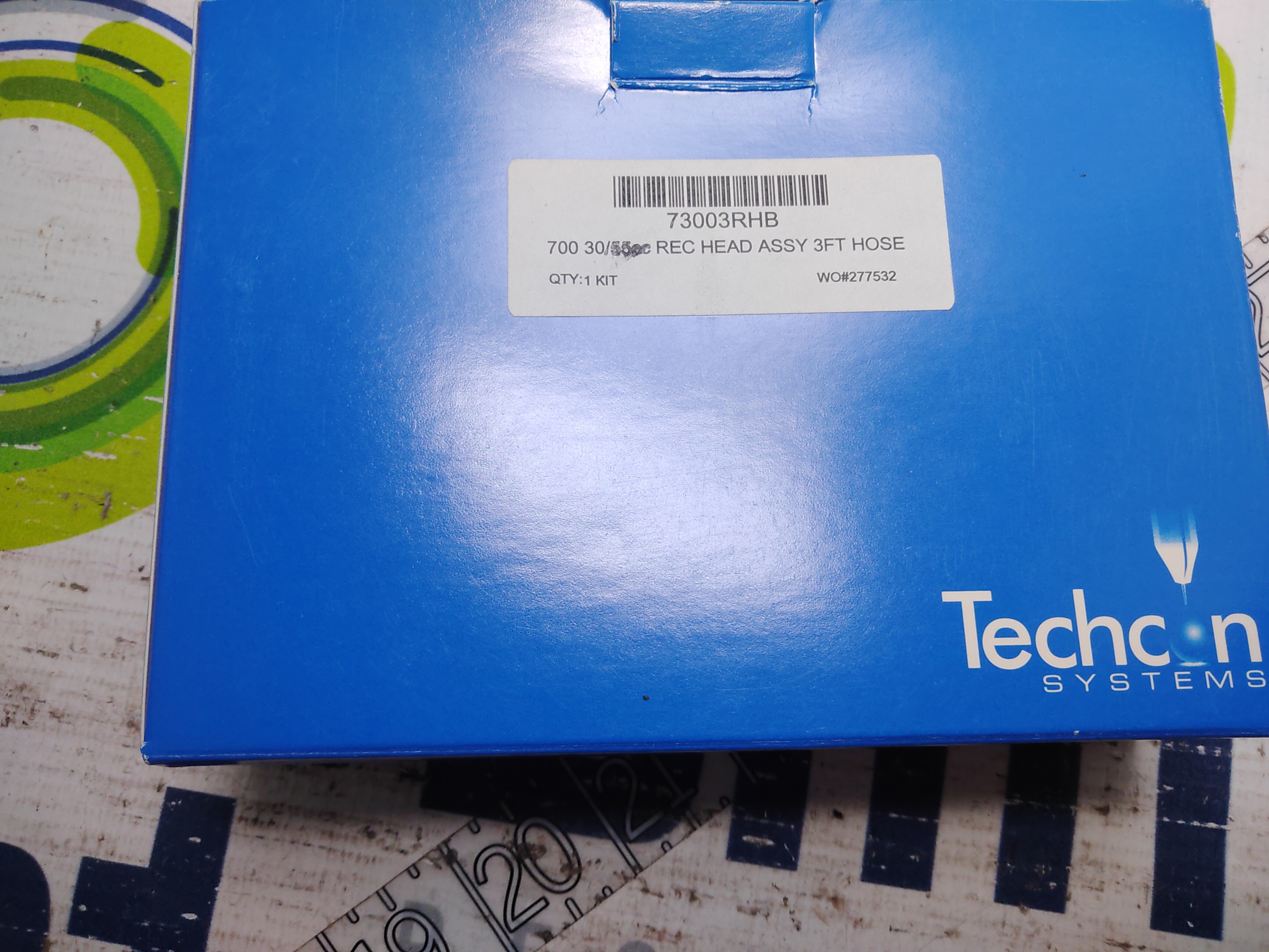TECHCON SYSTEMS 73003RHB 700 SERIES REC HEAD ASSY 3 FOOT HOSE