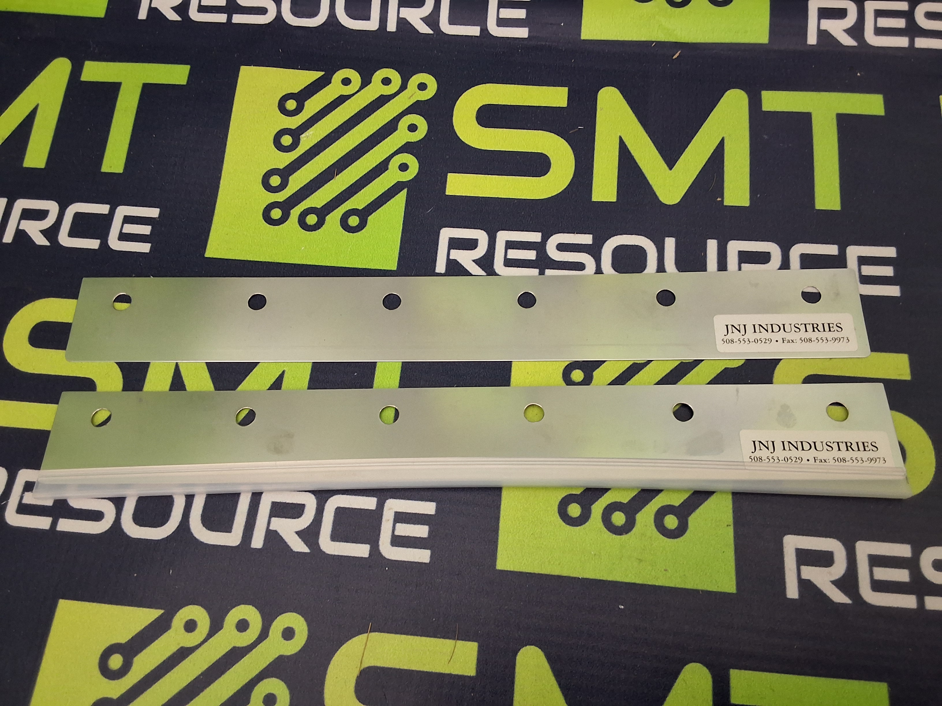 DEK JNJ INDUSTRIES DFMBO-250 METAL SCREW-MOUNT SQUEEGEE BLADE SET 250mm - BRAND NEW