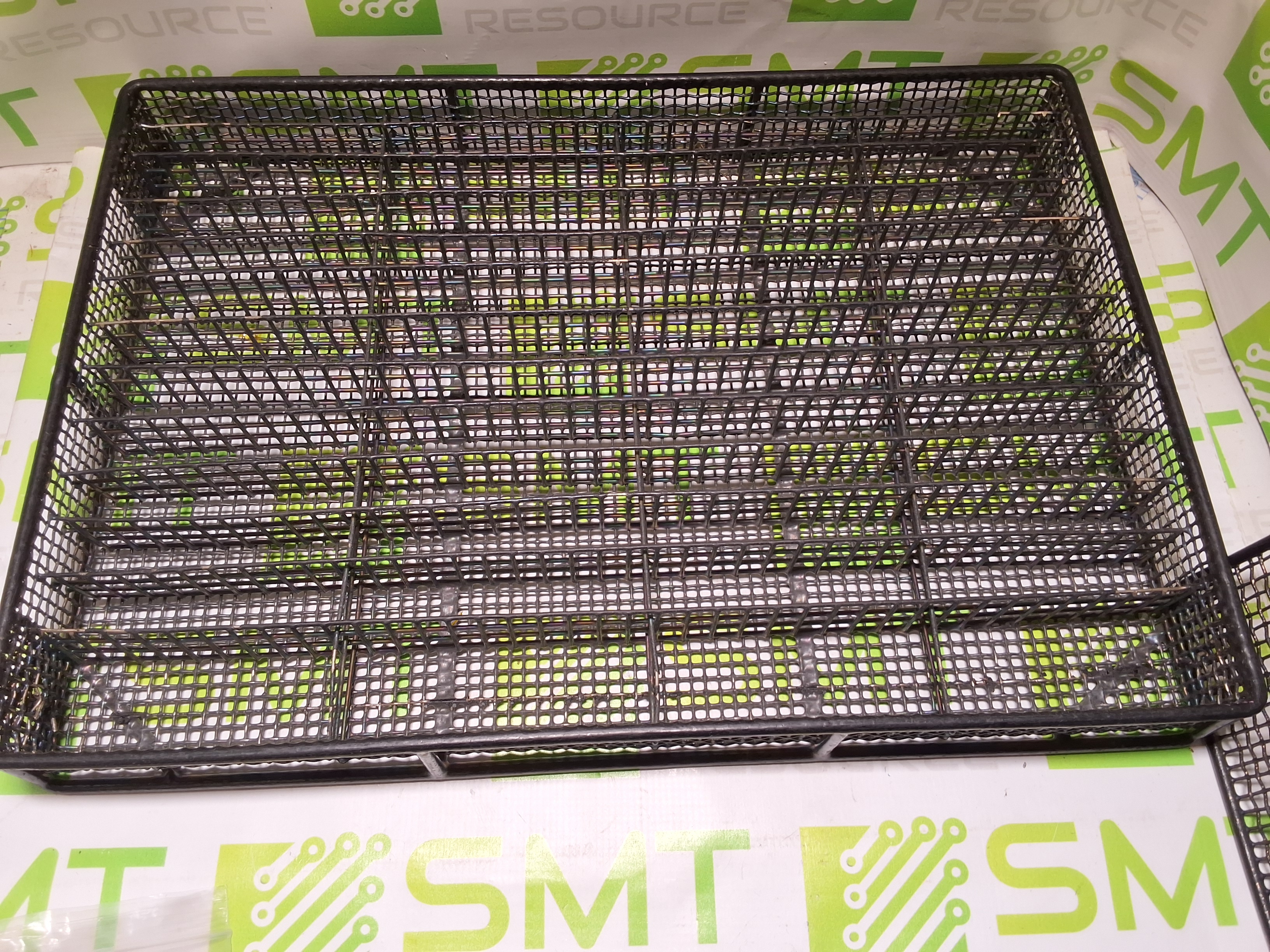 Used WIRE MESH PCB INLINE WASH BASKET - LOT OF 4