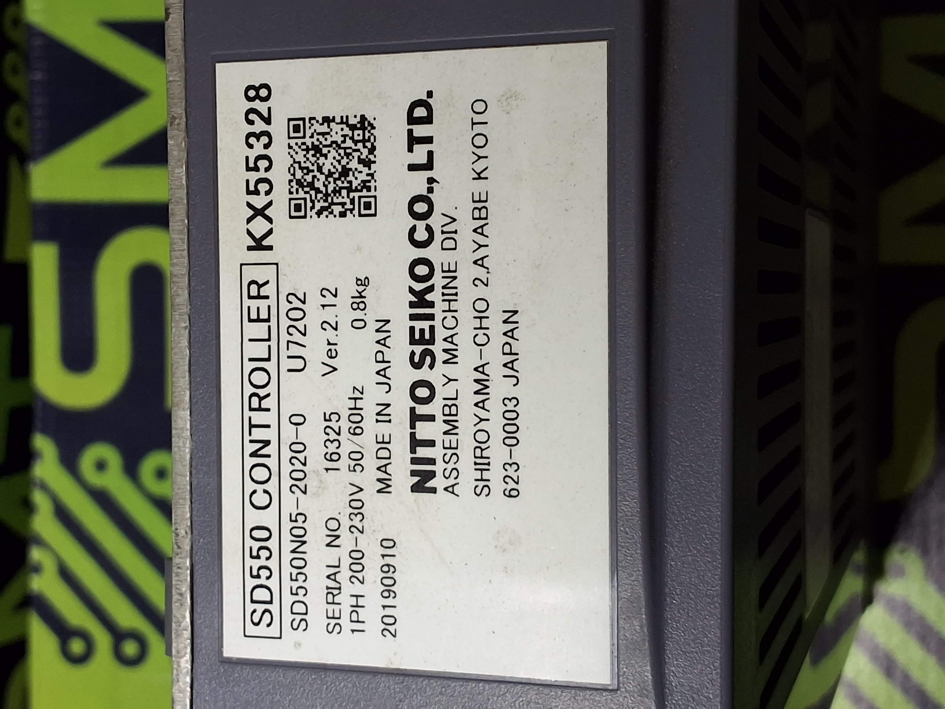 Used NITTO SEIKO SD550N05-2020-0 / SD550N0520200 CONTROLLER WITH NITTO SEIKO SU550-2020 SWITCH UNIT