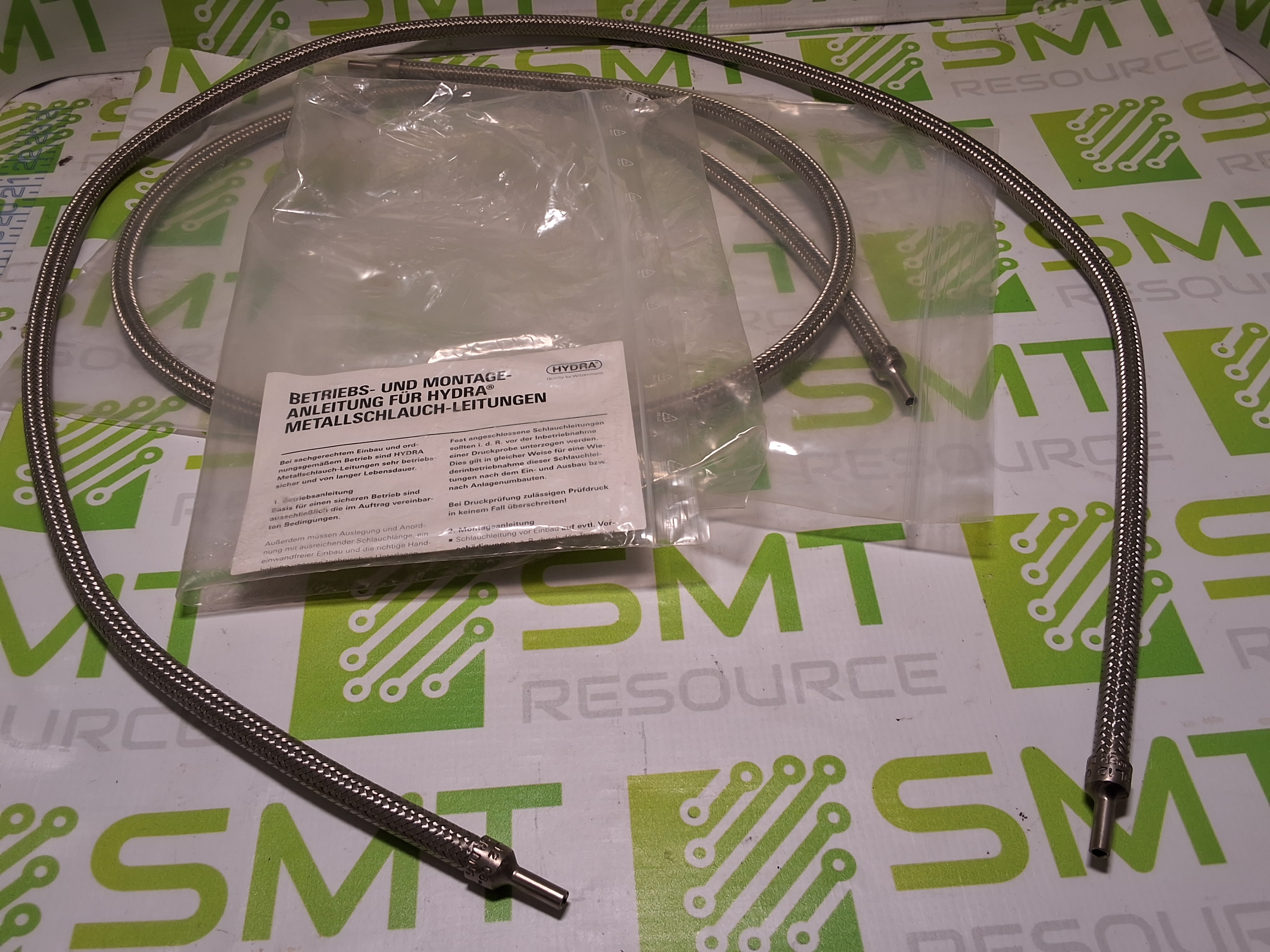 HYDRA SR DN6 RS331 L12 08.21 STAINLESS STEEL FLEXIBLE HOSE