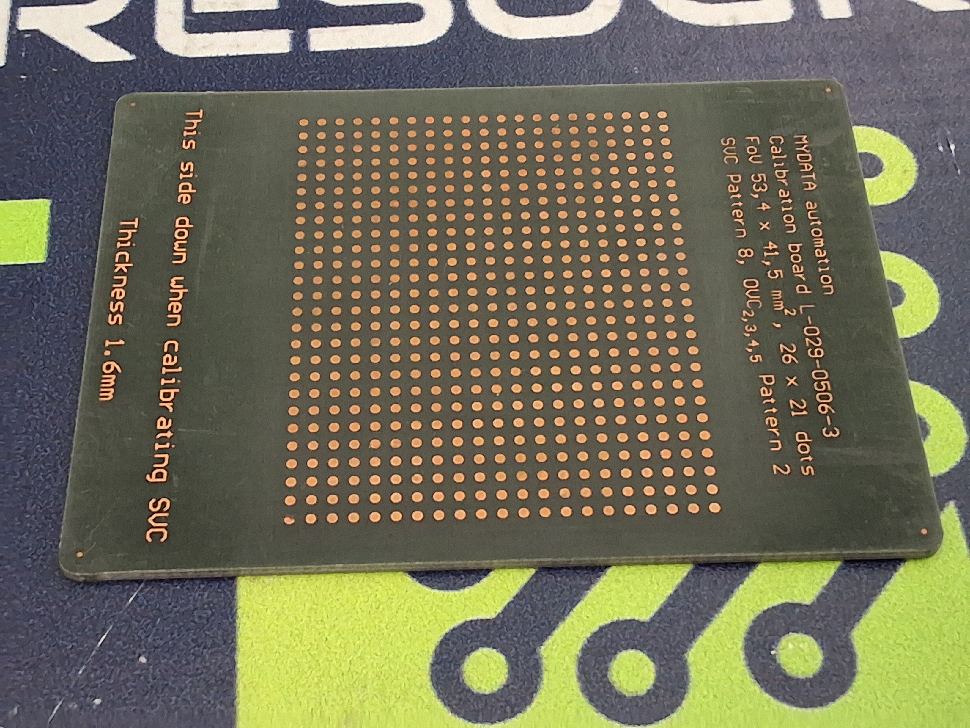 Used MYDATA L-029-0506 CALIBRATION BOARD