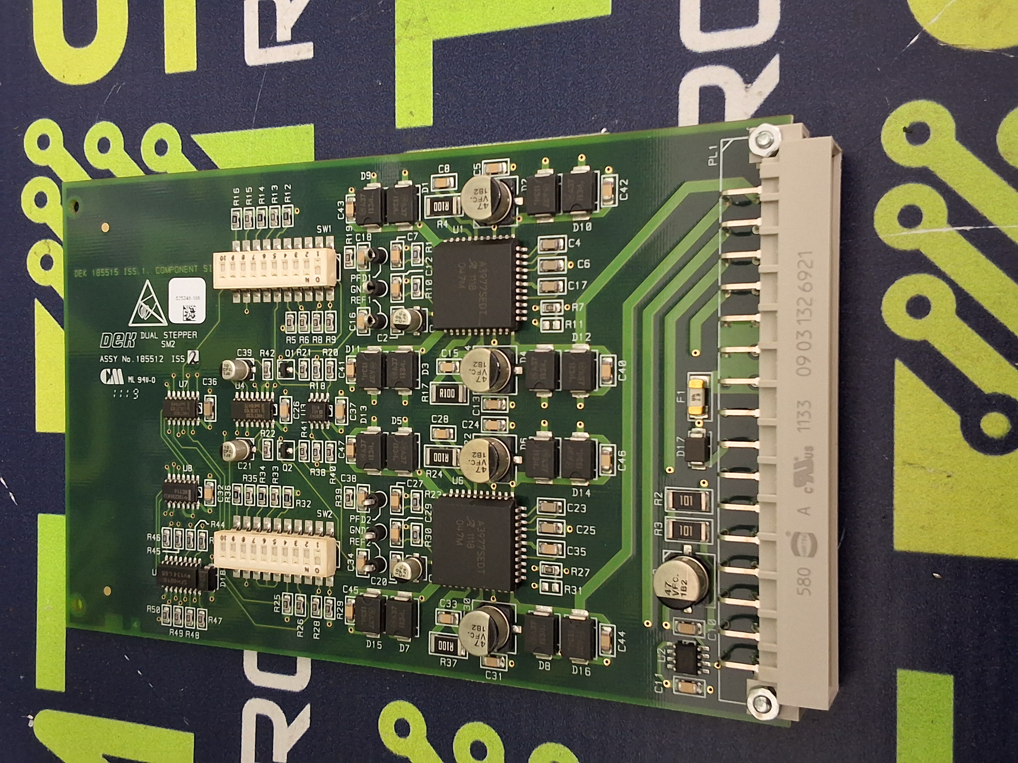 Used DEK 185512 DUAL STEPPER SM2 BOARD