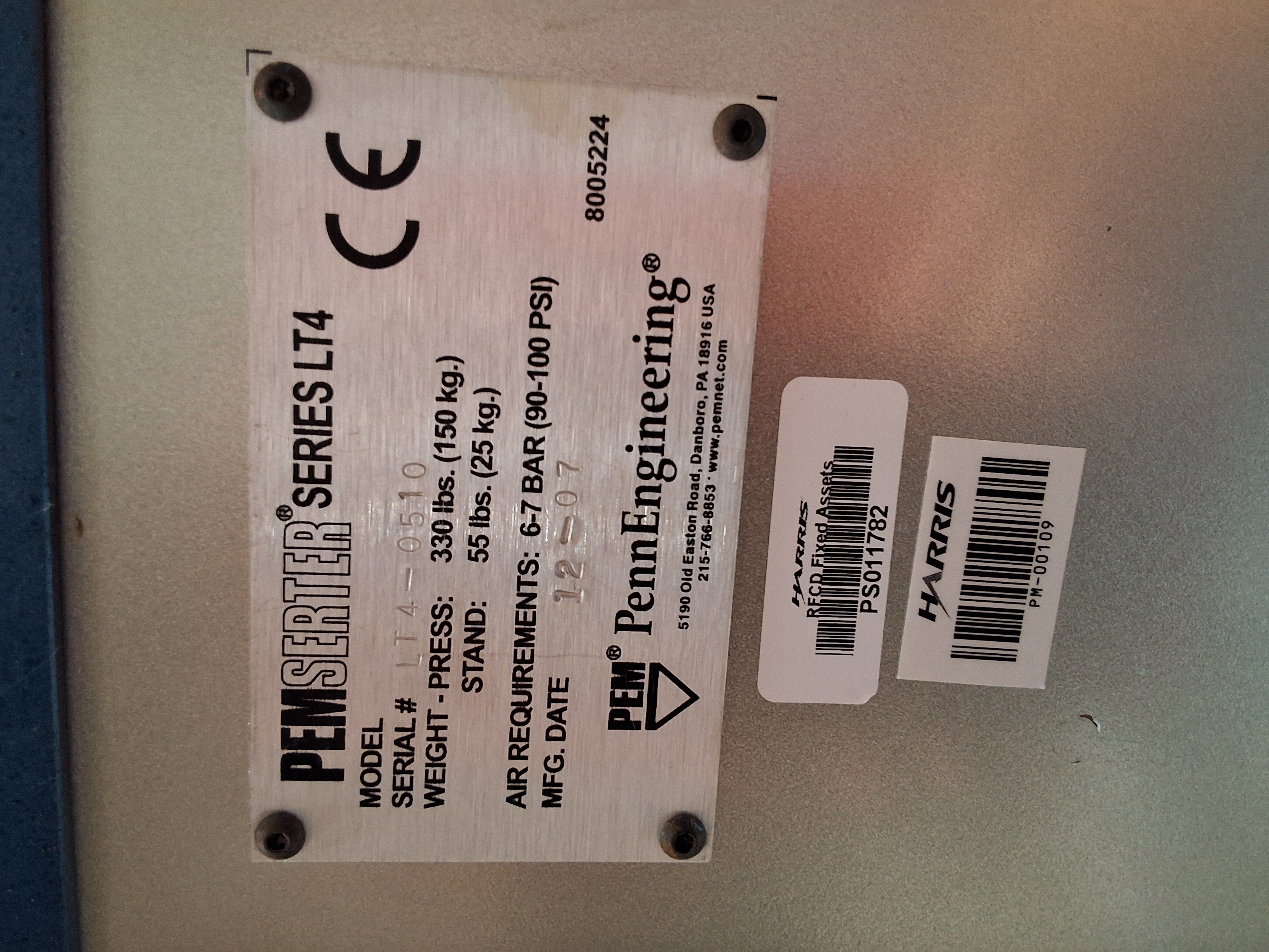 Used Pemserter LT4 Press