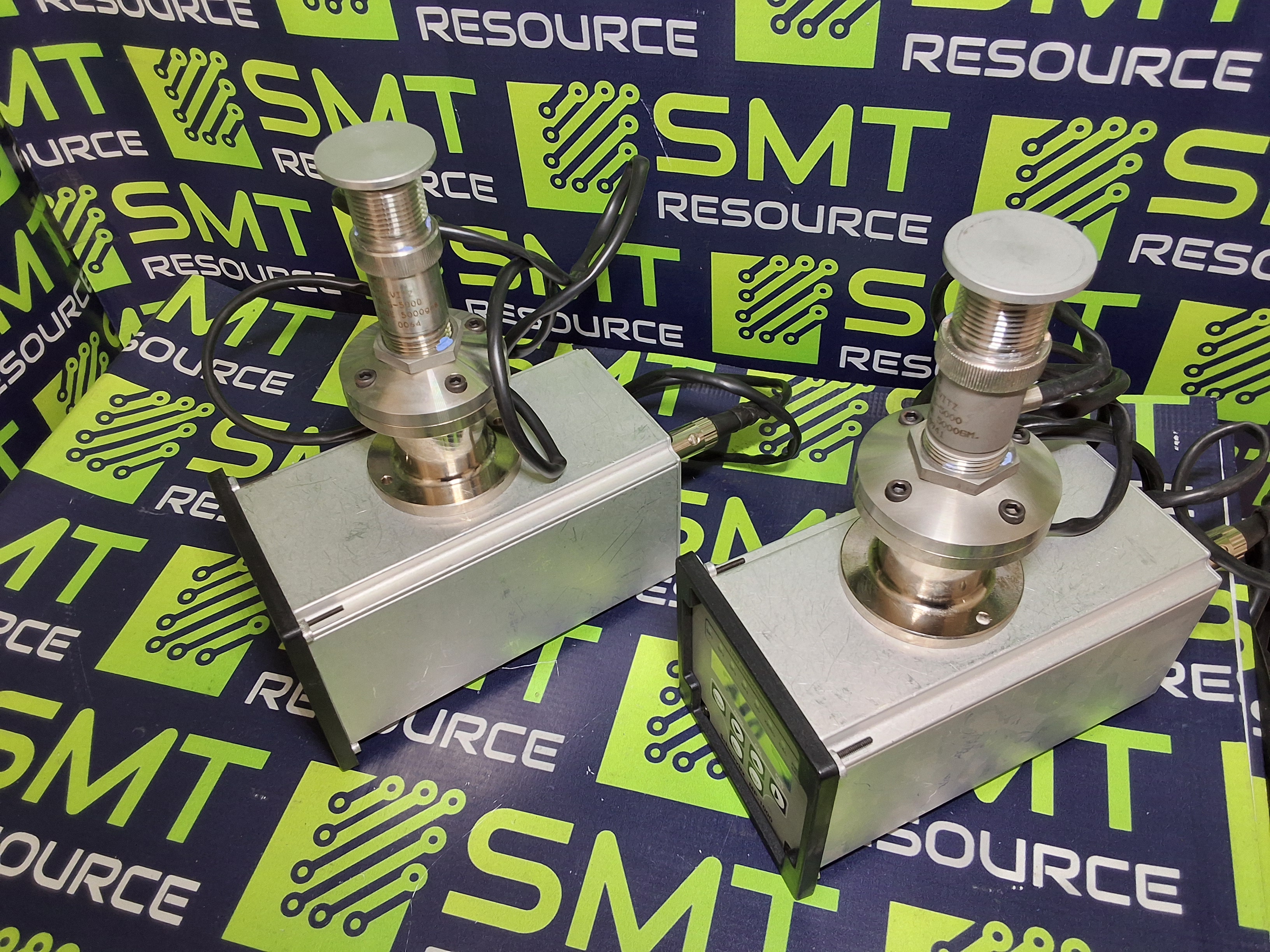 Used LUCAS SCHAEVITZ MP-1000 LVDT READOUT / CONTROLLER MODULE WITH FTA-G-5000 TRANSDUCER