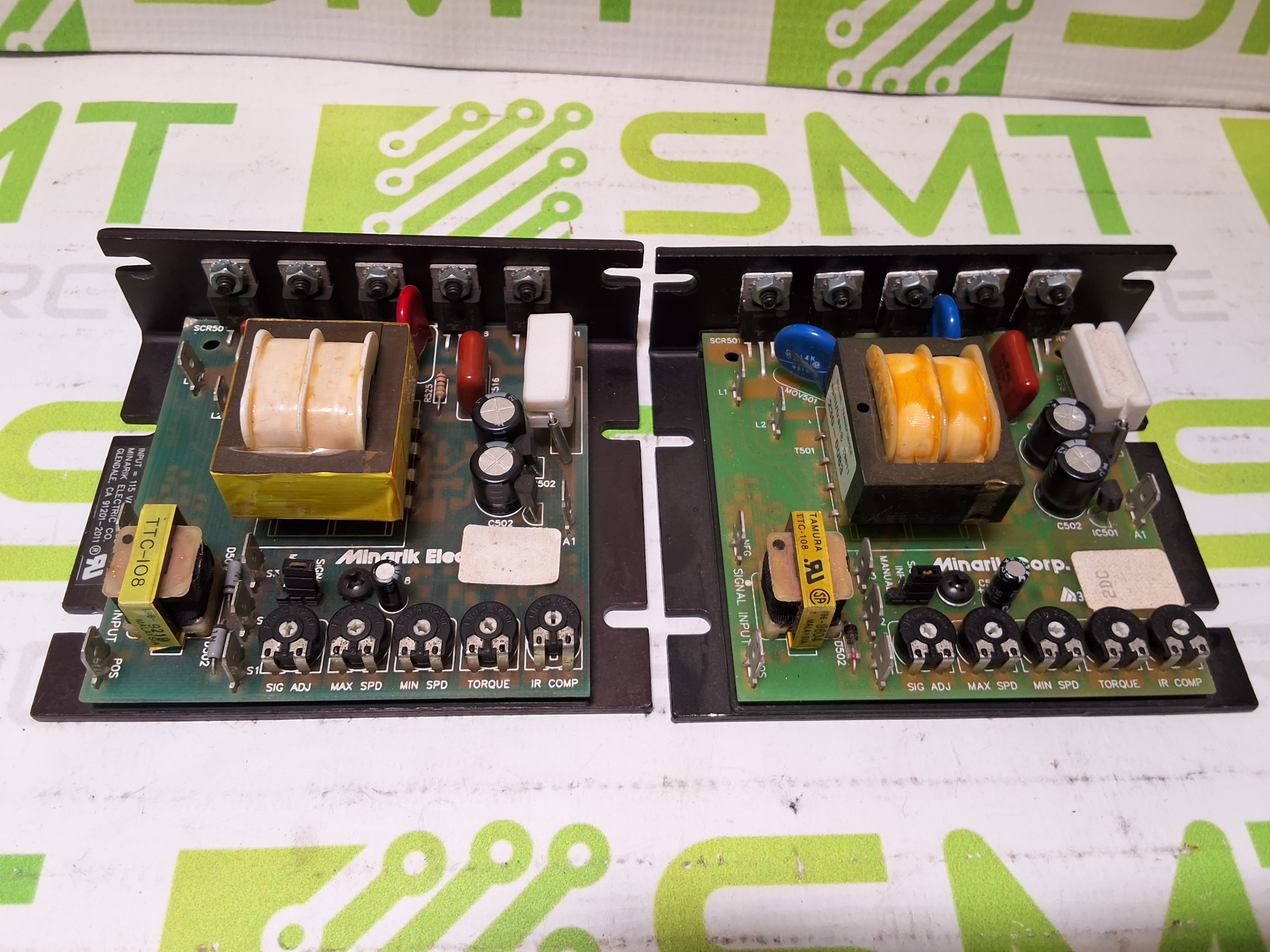 Used MINARIK CORP. PCM21010A DC MOTOR CONTROL BOARD
