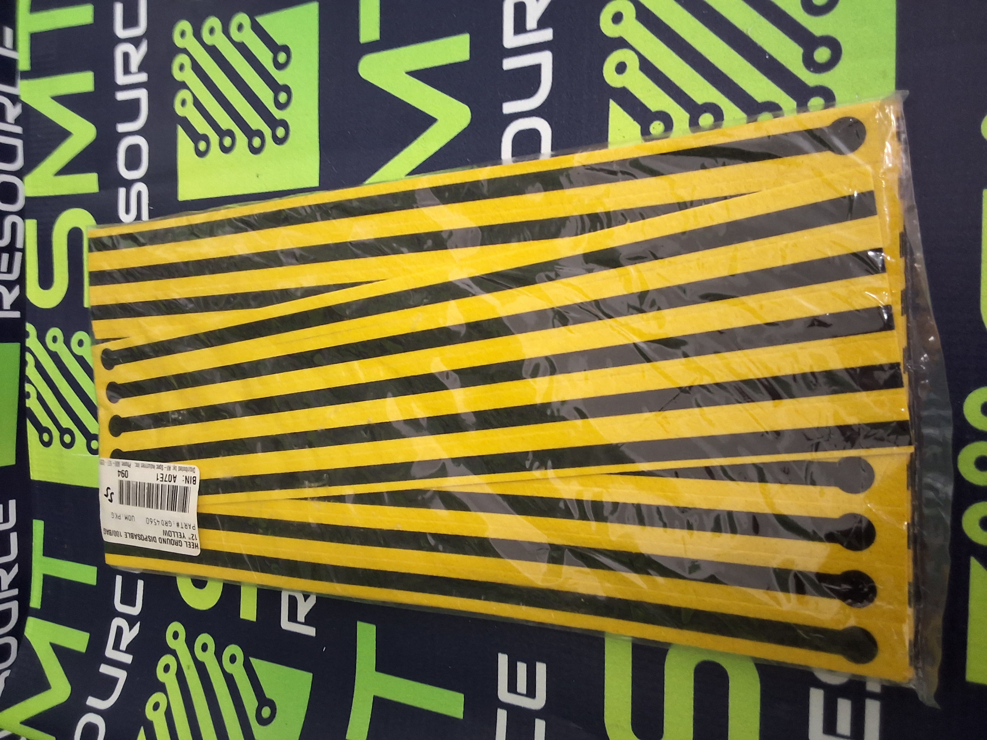 DISPOSABLE ESD GRD4560 HEEL GROUNDER FOR STATIC CONTROL - LOT OF 55 UNITS - NEW