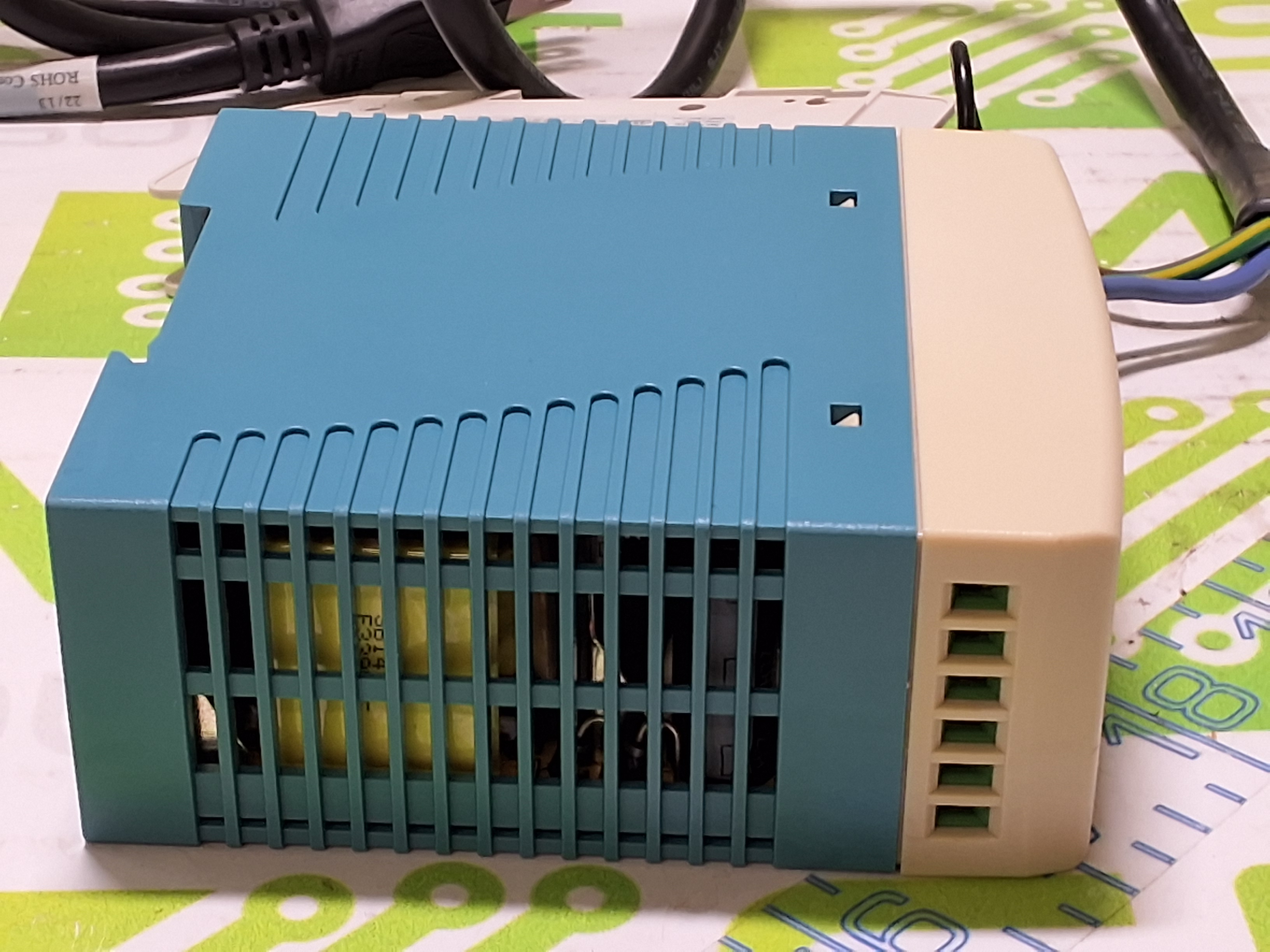 Used ALTECH CORP. PS-S6005 POWER SUPPLY WITH EATON FAZ-C2/1-NA CIRCUIT BREAKER