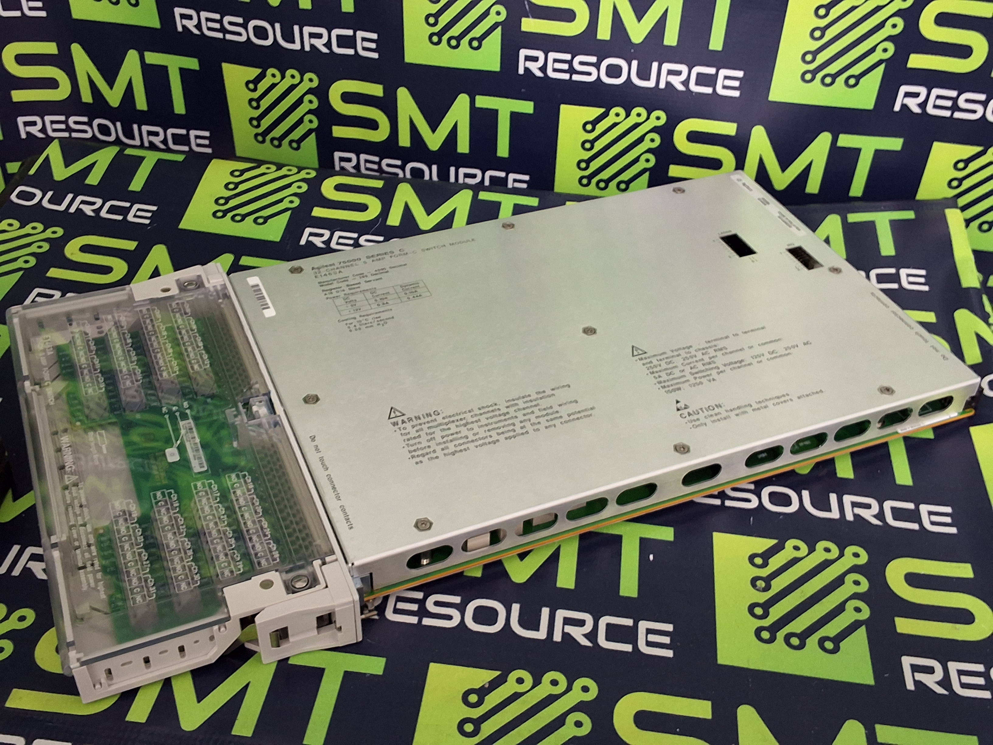 Used AGILENT 75000 SERIES C E1463A 32-CHANNEL 5 AMP FORM - C SWITCH MODULE