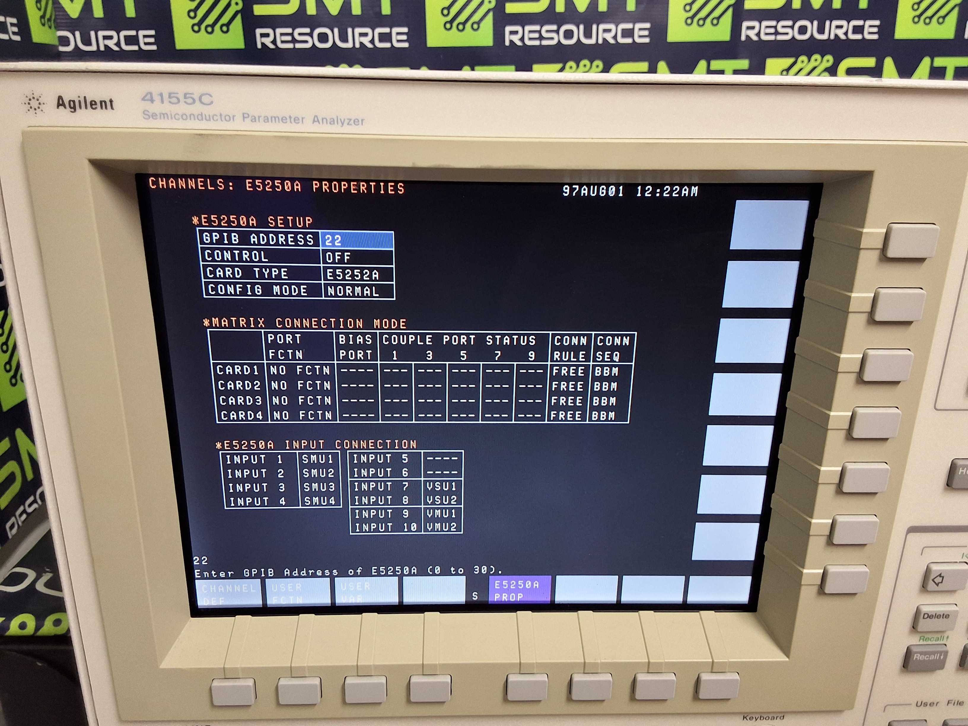 Used AGILENT 4155C SEMICONDUCTOR PARAMETER ANALYZER