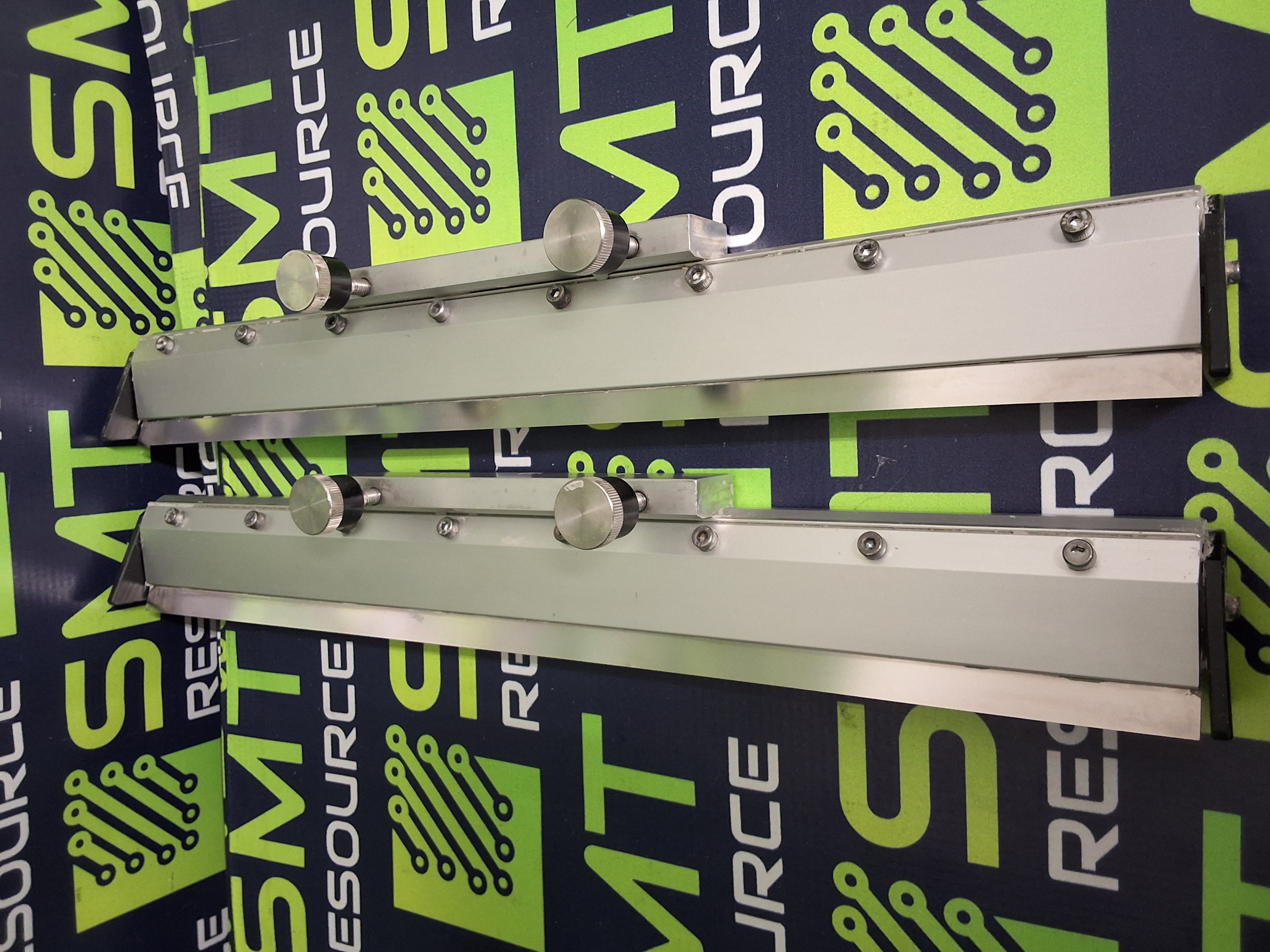 Used EKRA 65° 400mm METAL SQUEEGEE SET ASSEMBLY - LOT OF 2 UNITS -