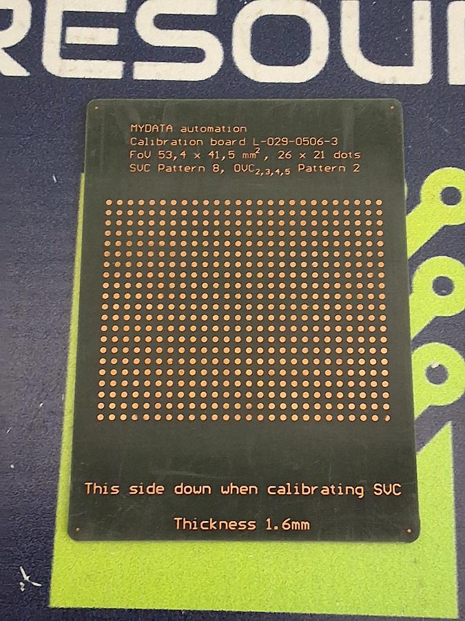 Used MYDATA L-029-0506 CALIBRATION BOARD