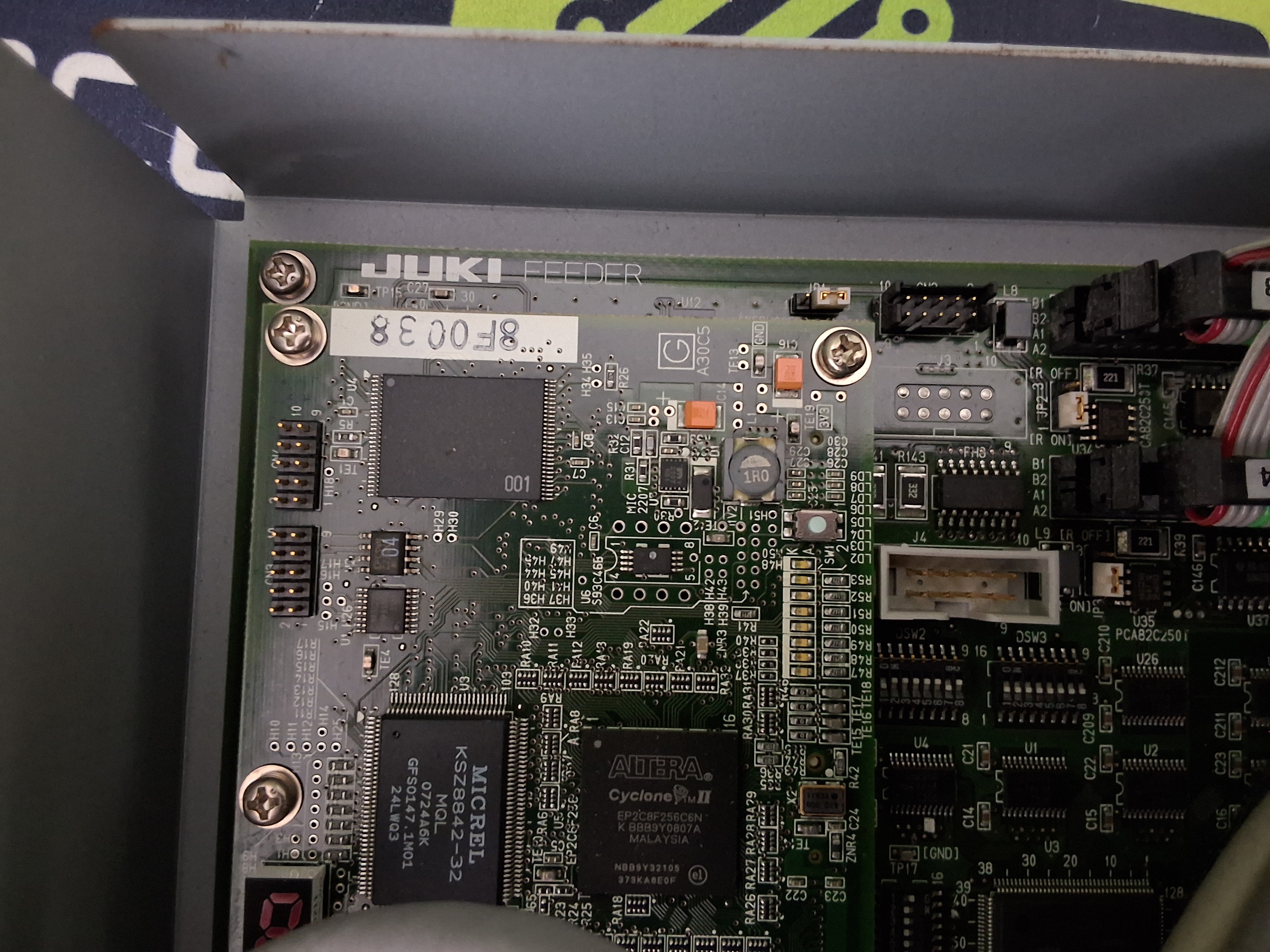 Used JUKI FEEDER 40047540 REV ASSY 40047541 WITH JUKI 40047503 ETHER-SLAVE CIRCUIT BOARD 40047504