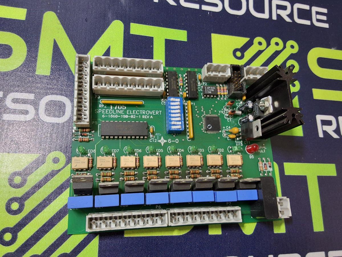 Used SPEEDLINE ELECTROVERT 6-1860-190-02-1 CONTROL BOARD
