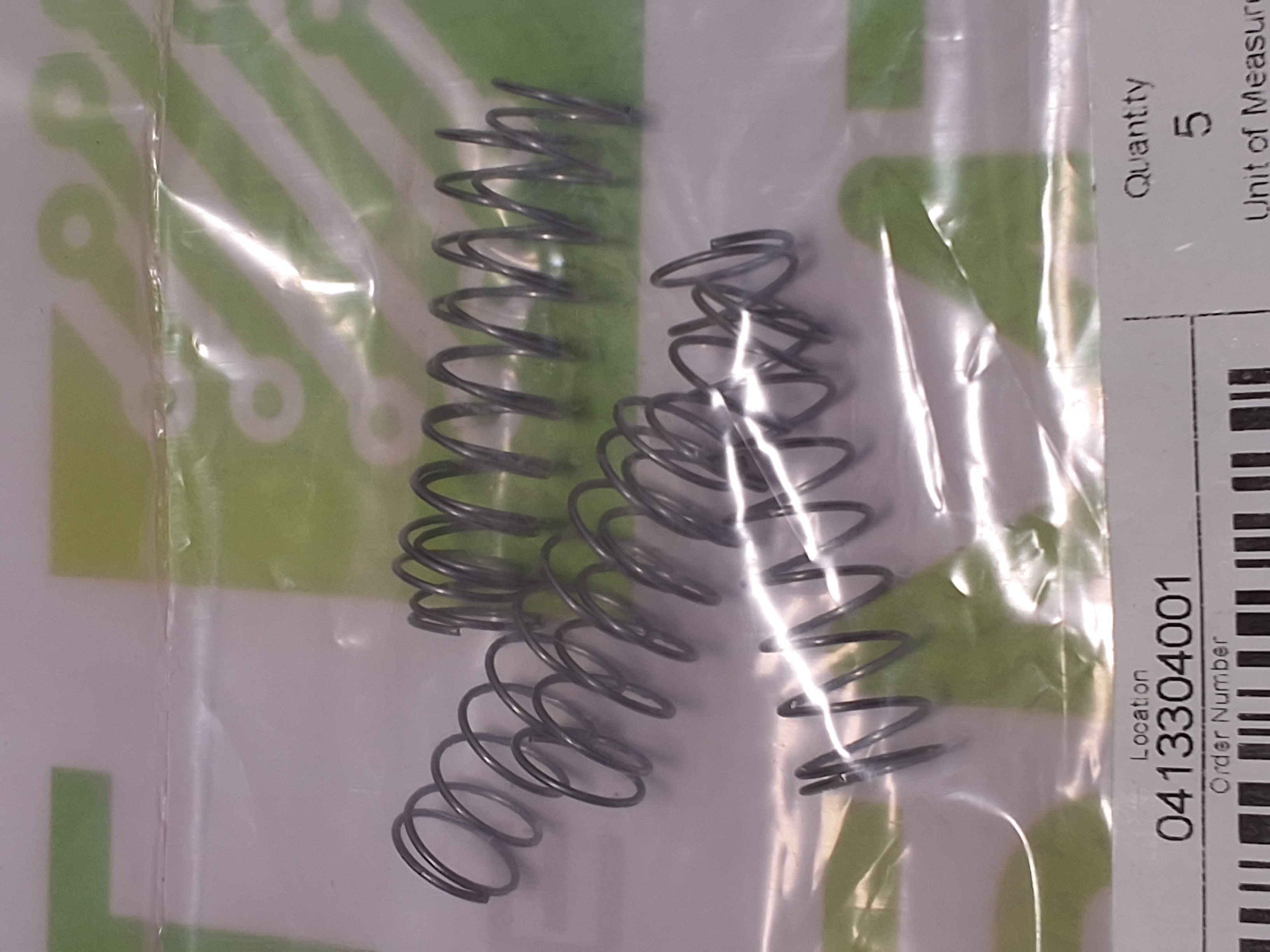UNIVERSAL INSTRUMENTS 49130801 SPINDLE SPRING - LOT OF 5 - BRAND NEW