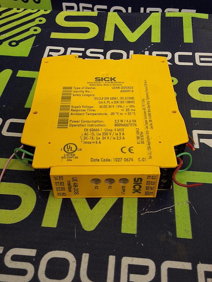 Used SICK UE48-20S3D2 / 6024916 SAFETY RELAY