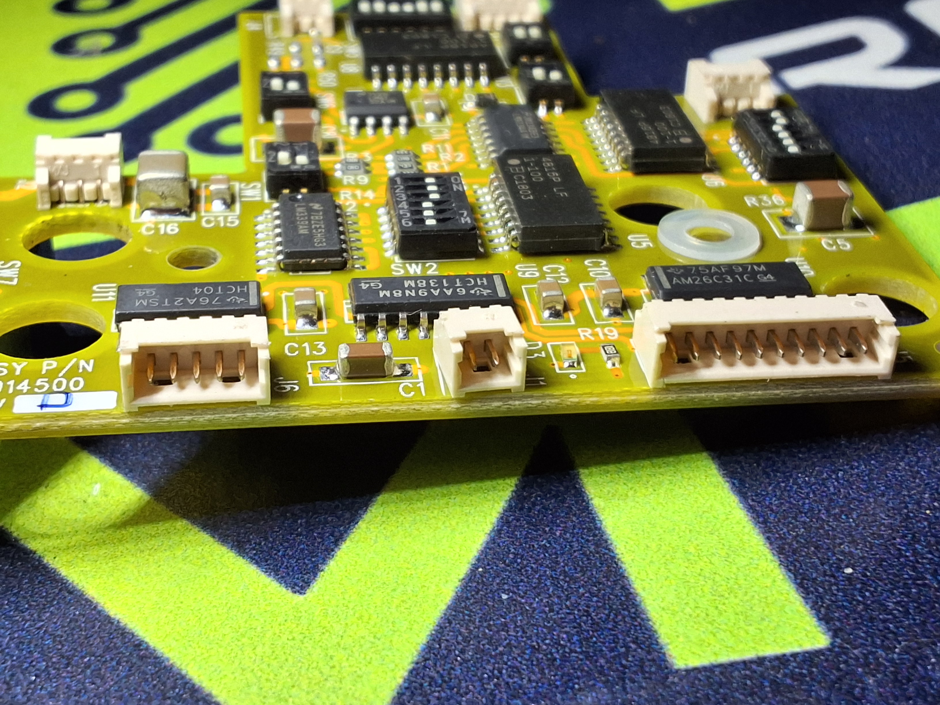 Used SPEEDLINE TECHNOLOGIES 1014500 CAMERA CONTROL PANEL CIRCUIT BOARD