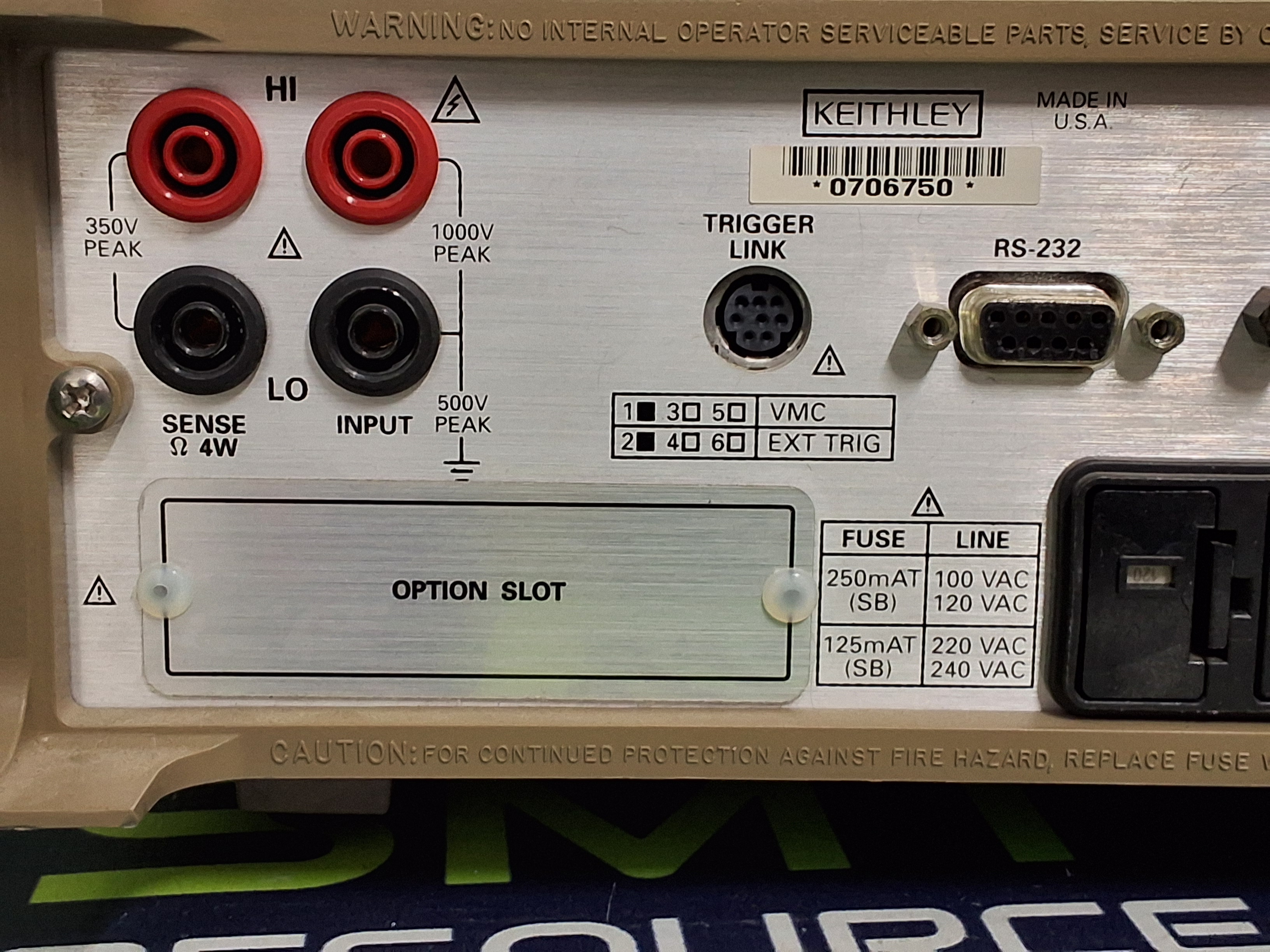 Used KEITHLEY 2000 MULTIMETER 6½-digit HIGH PERFORMANCE BENCHTOP DIGITAL MULTIMETER (DMM)