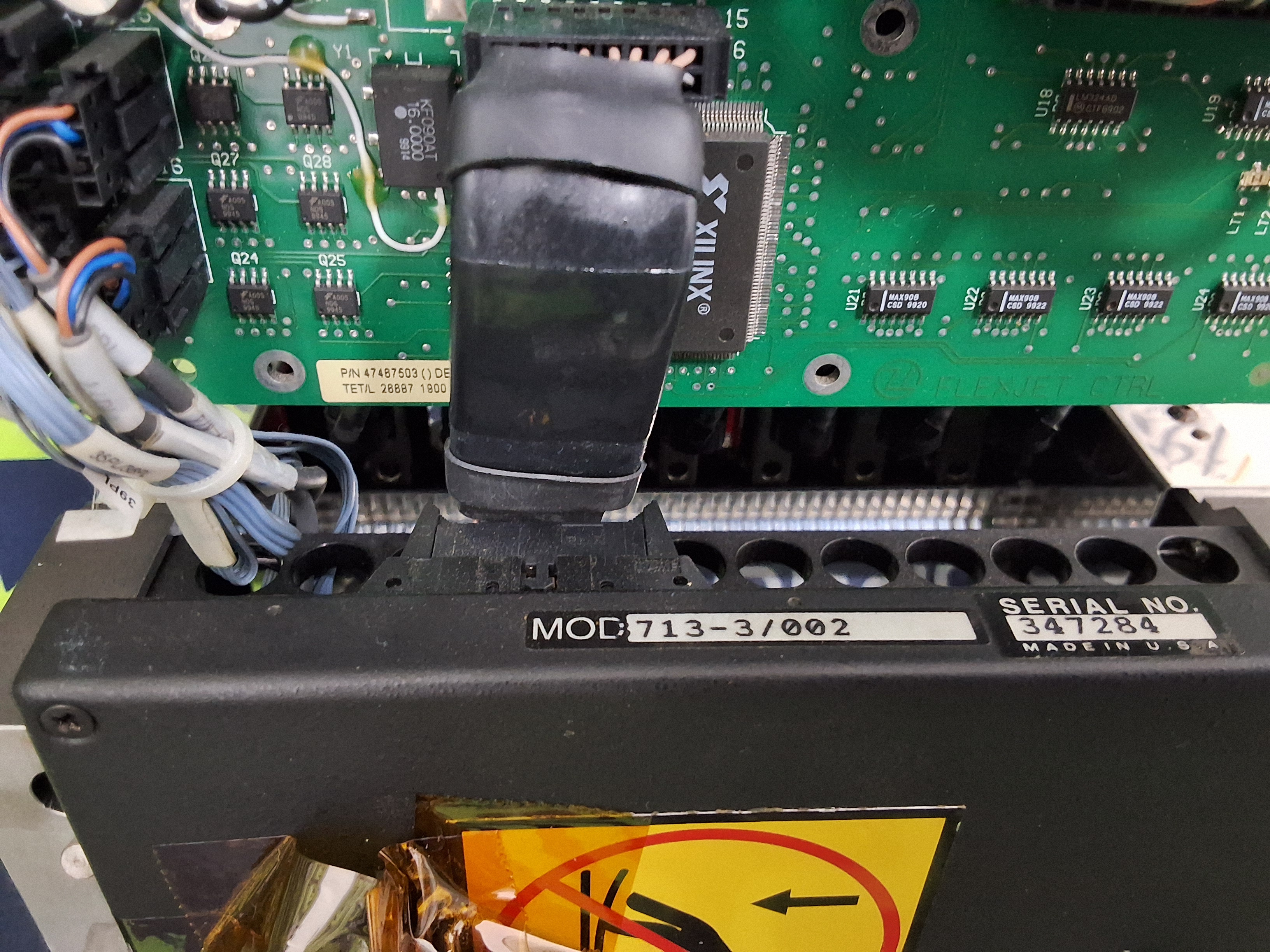 Used UNIVERSAL INSTRUMENTS 47443405 GSM FLEX JET HEAD ASSEMBLY