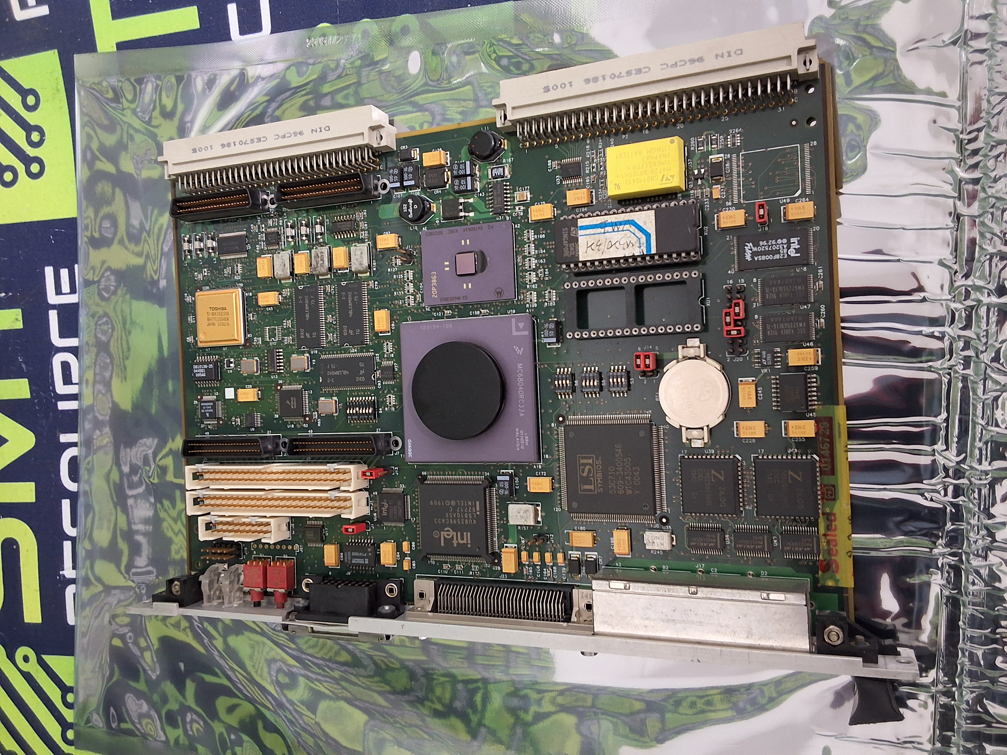 Used MOTOROLA 01-W3267F 68B VME CPU BOARD