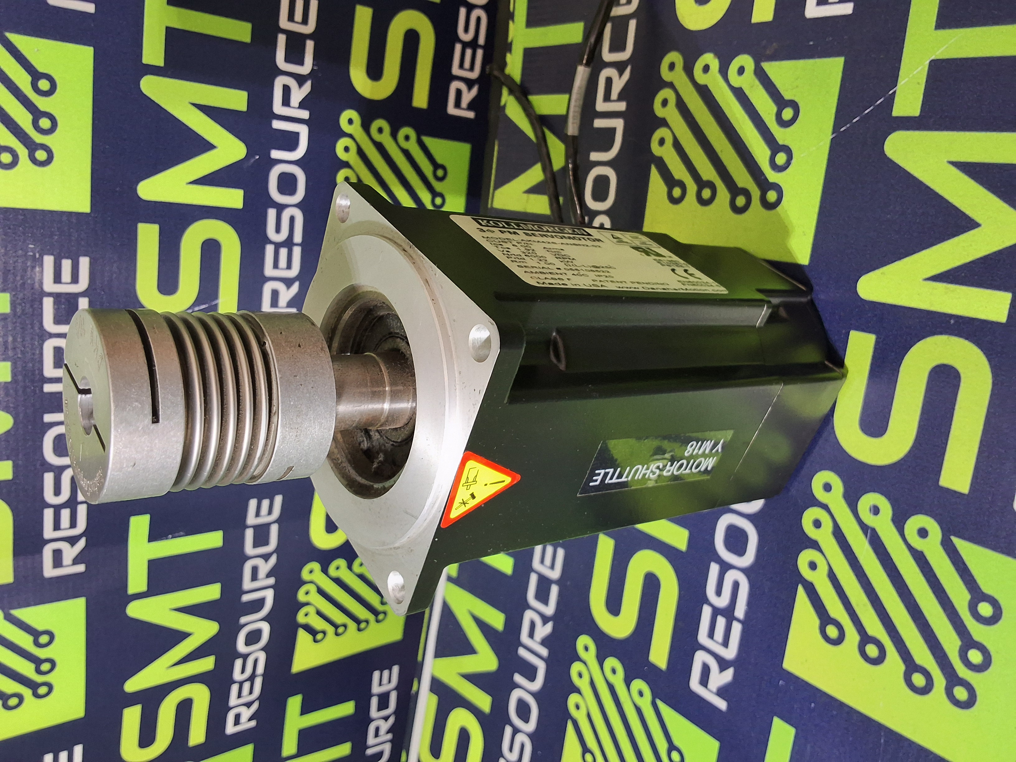 Used DANAHER KOLLMORGEN AKM42S-ANSN2-02 3Ø PM SERVO MOTOR 3 PHASE 320VDC 6000RPM