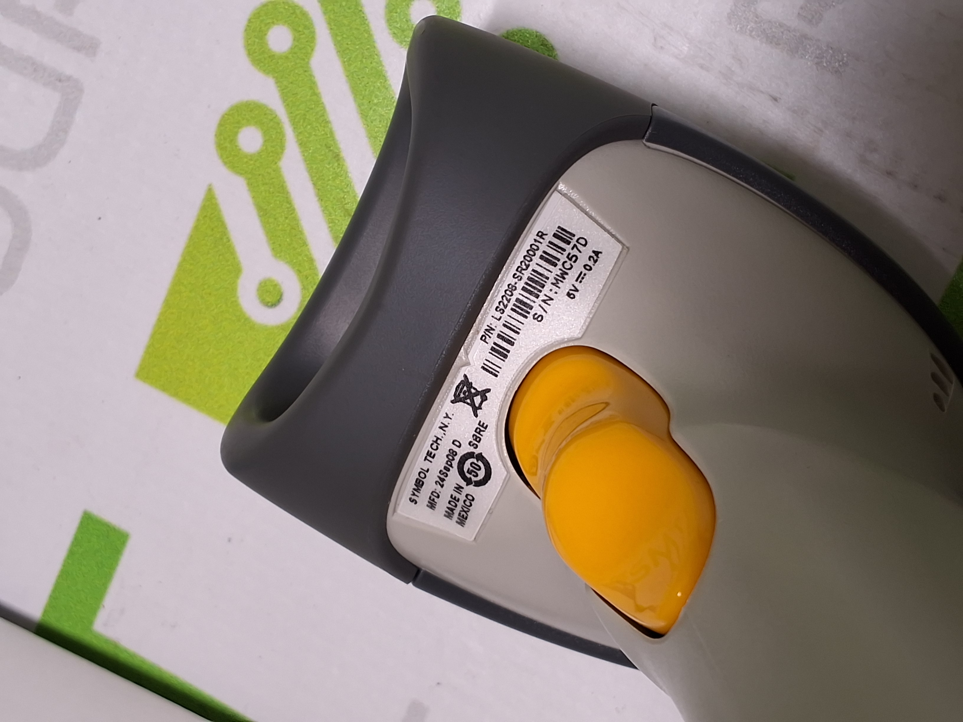 Used SYMBOL LS2208-SR20001R HANDHELD BARCODE SCANNER - LIKE NEW