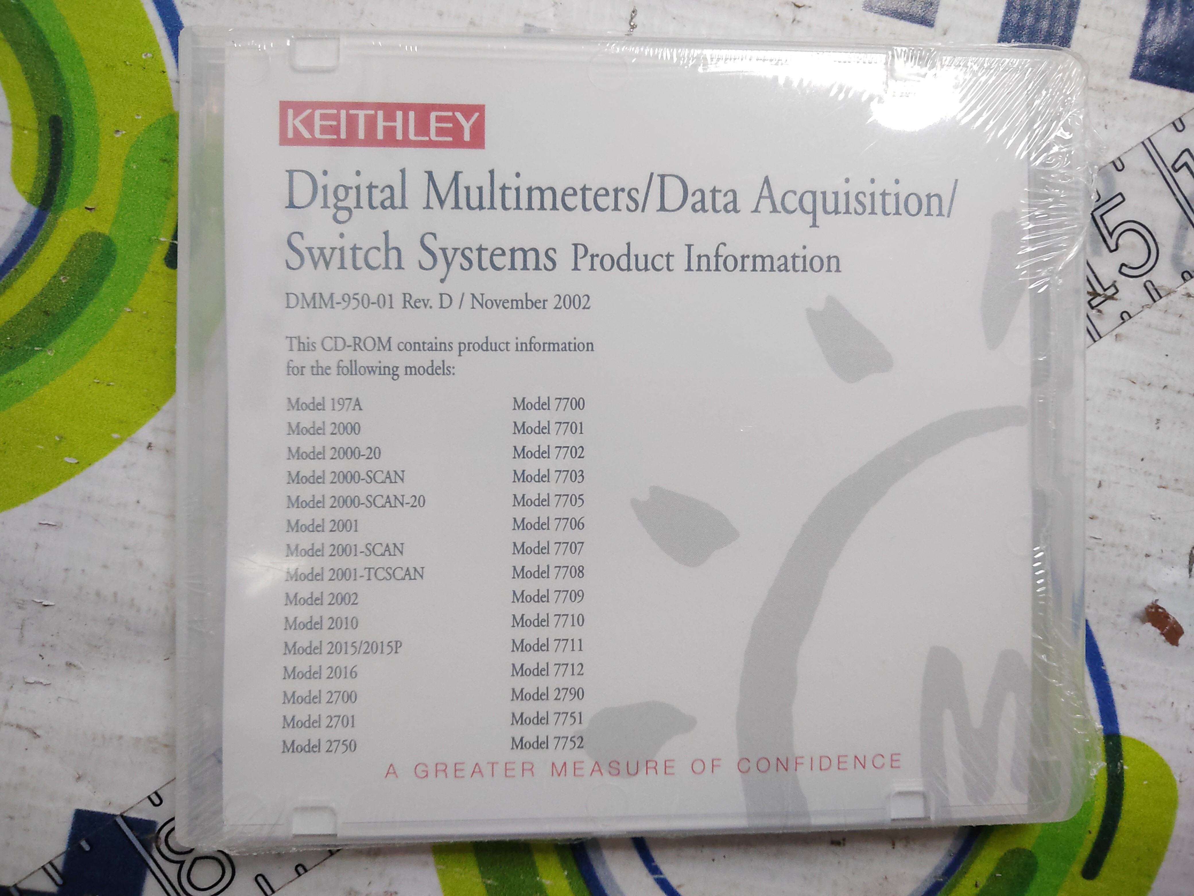KEITHLEY INSTRUMENTS 7711 RF MODULE WITH INSTRUCTION DISK