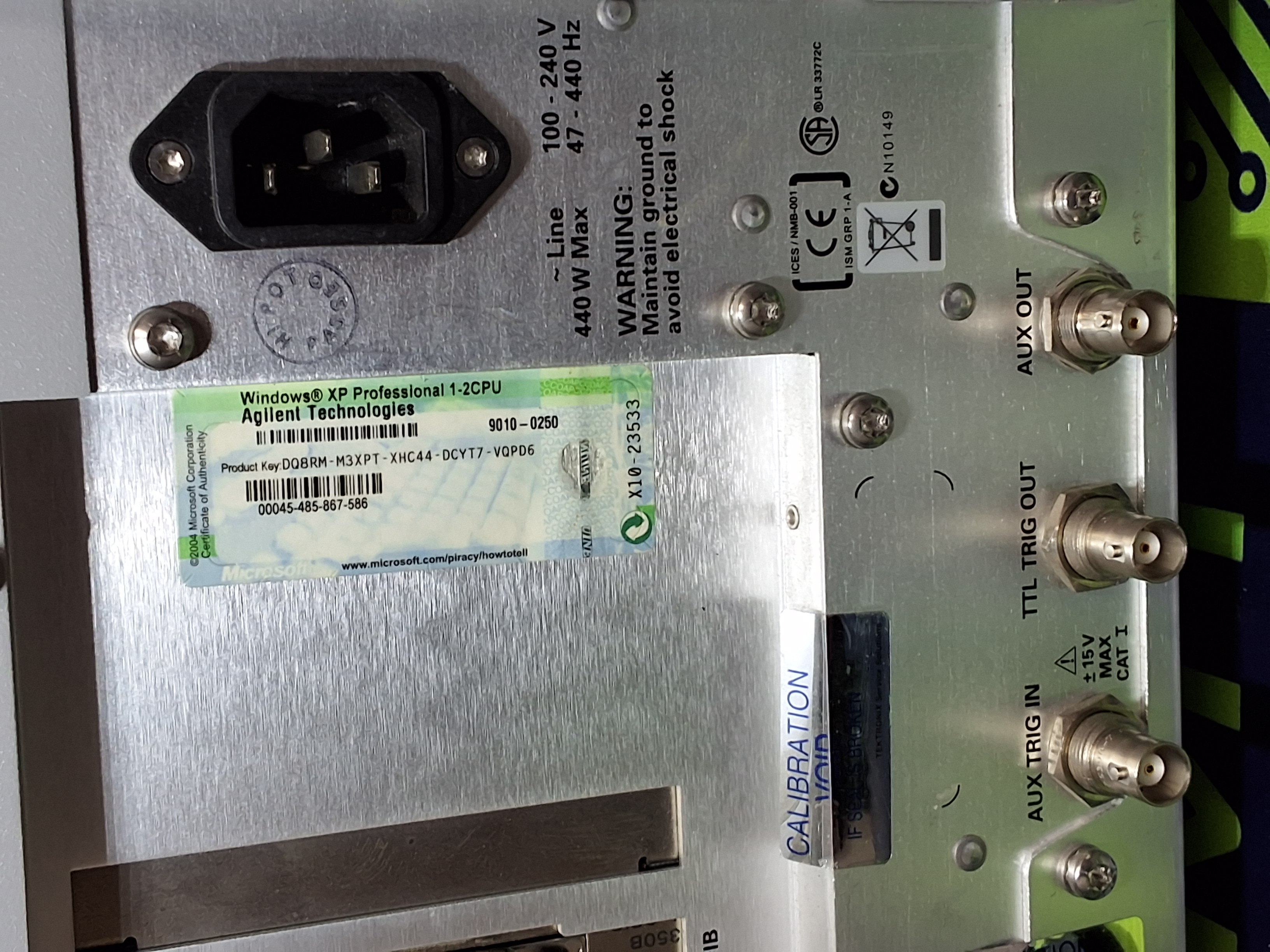 Used AGILENT INFINIIUM 54831D MSO 600 MHz 4 GSa/s
