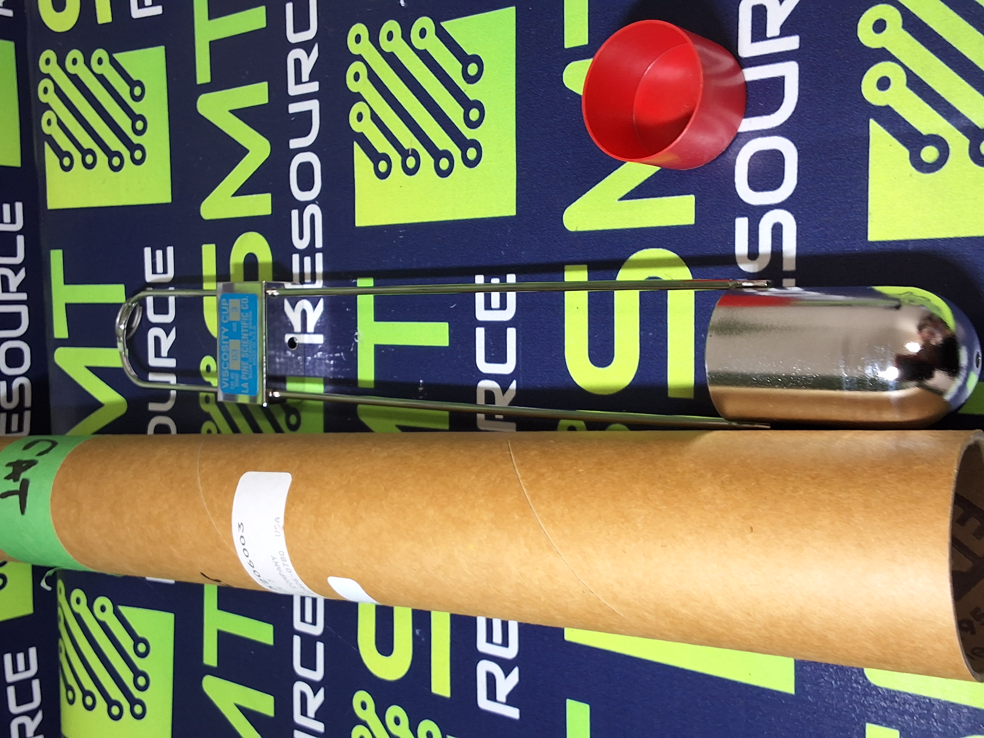 LA PINE SCIENTIFIC CO. VISCOSITY CUP 3206003 SIZE 3 - NEW