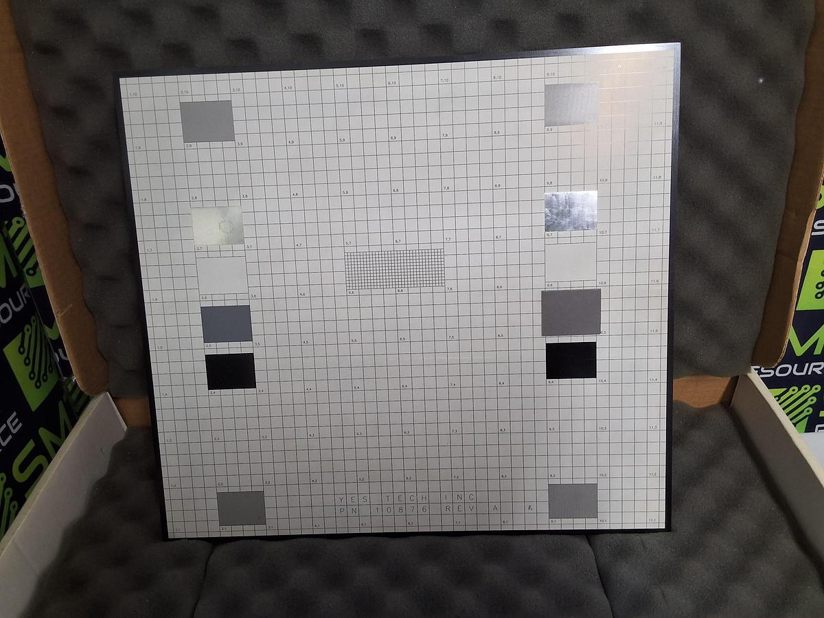 Used YES TECH NORDSON 10876 AOI CALIBRATION BOARD / PLATE
