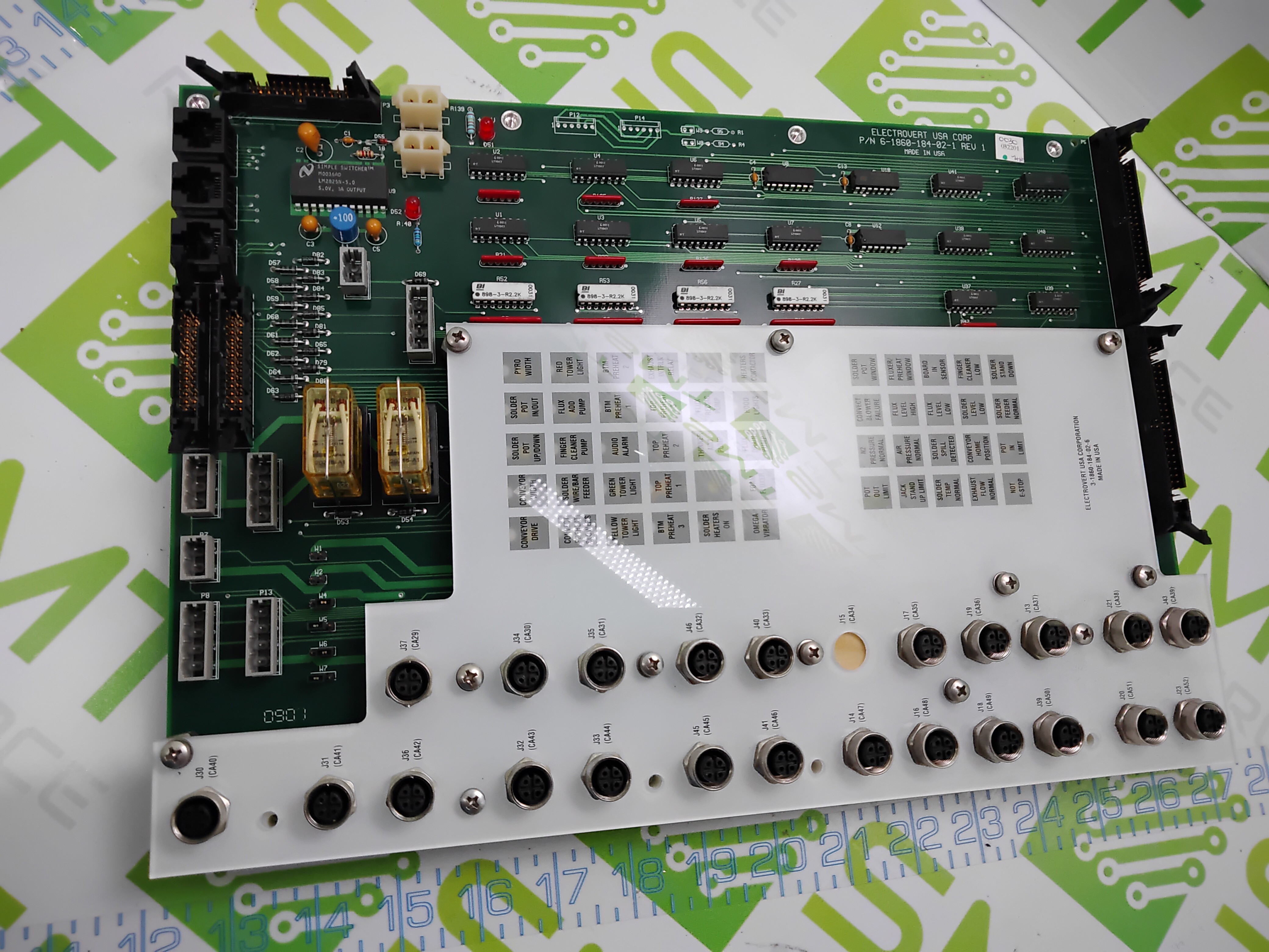 Used ELECTROVERT 6-1860-184-02-1 I/O BOARD