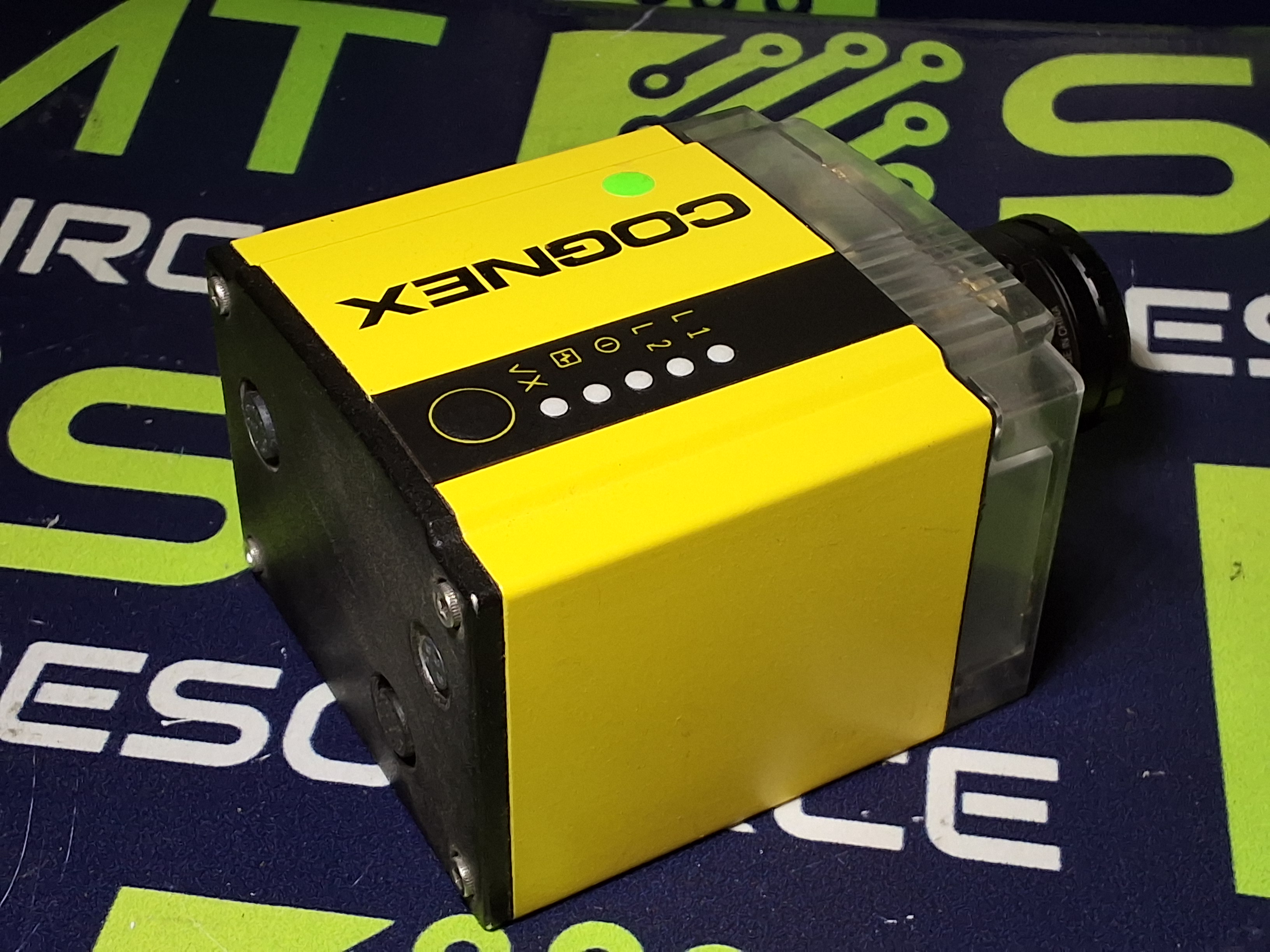 Used COGNEX 821-0071-1R D BARCODE SCANNER WITH FUJINON HF16HA-1B