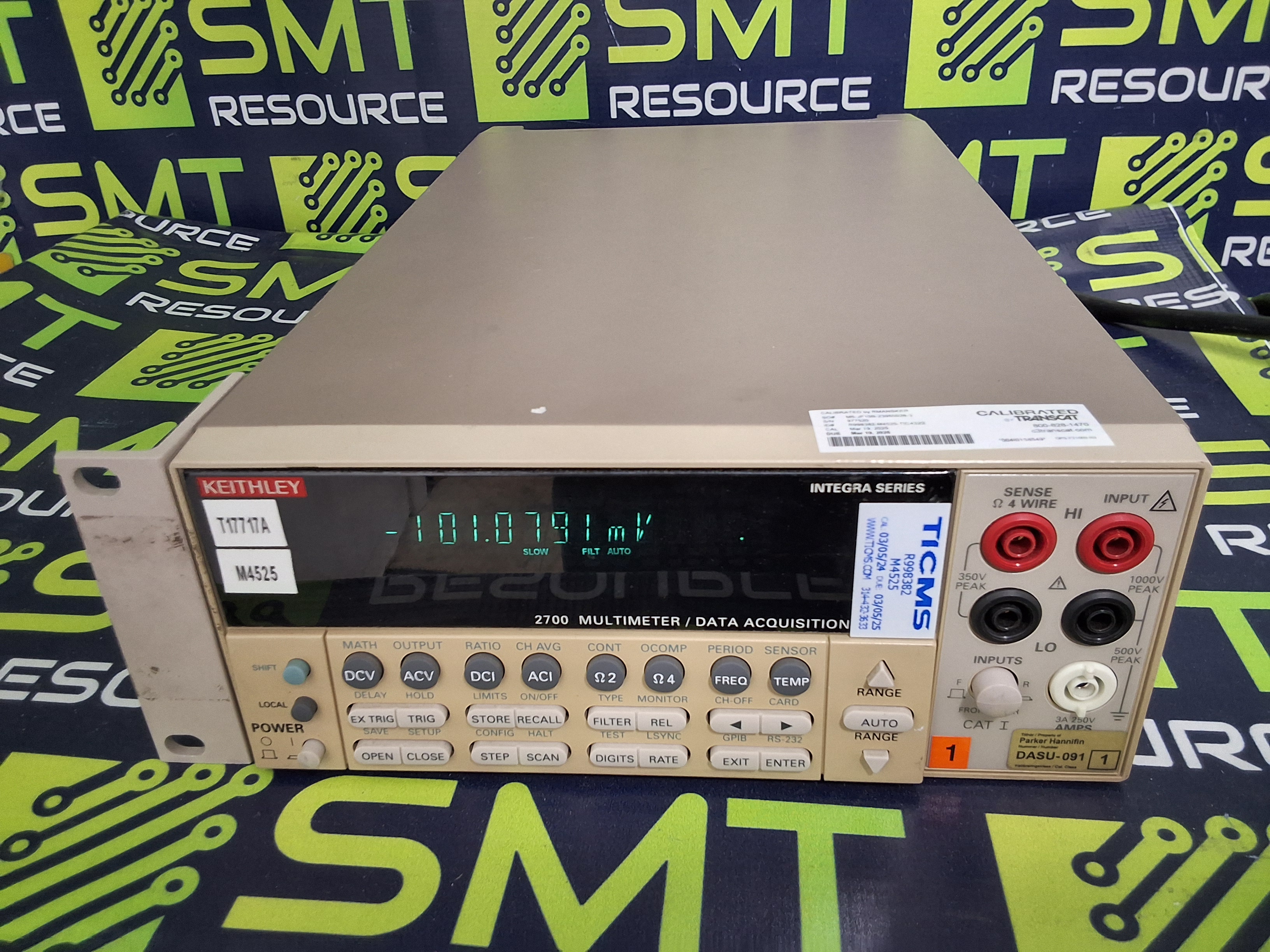 Used KEITHLEY 2700 DIGITAL MULTIMETER / DATA ACQUISITION SYSTEM