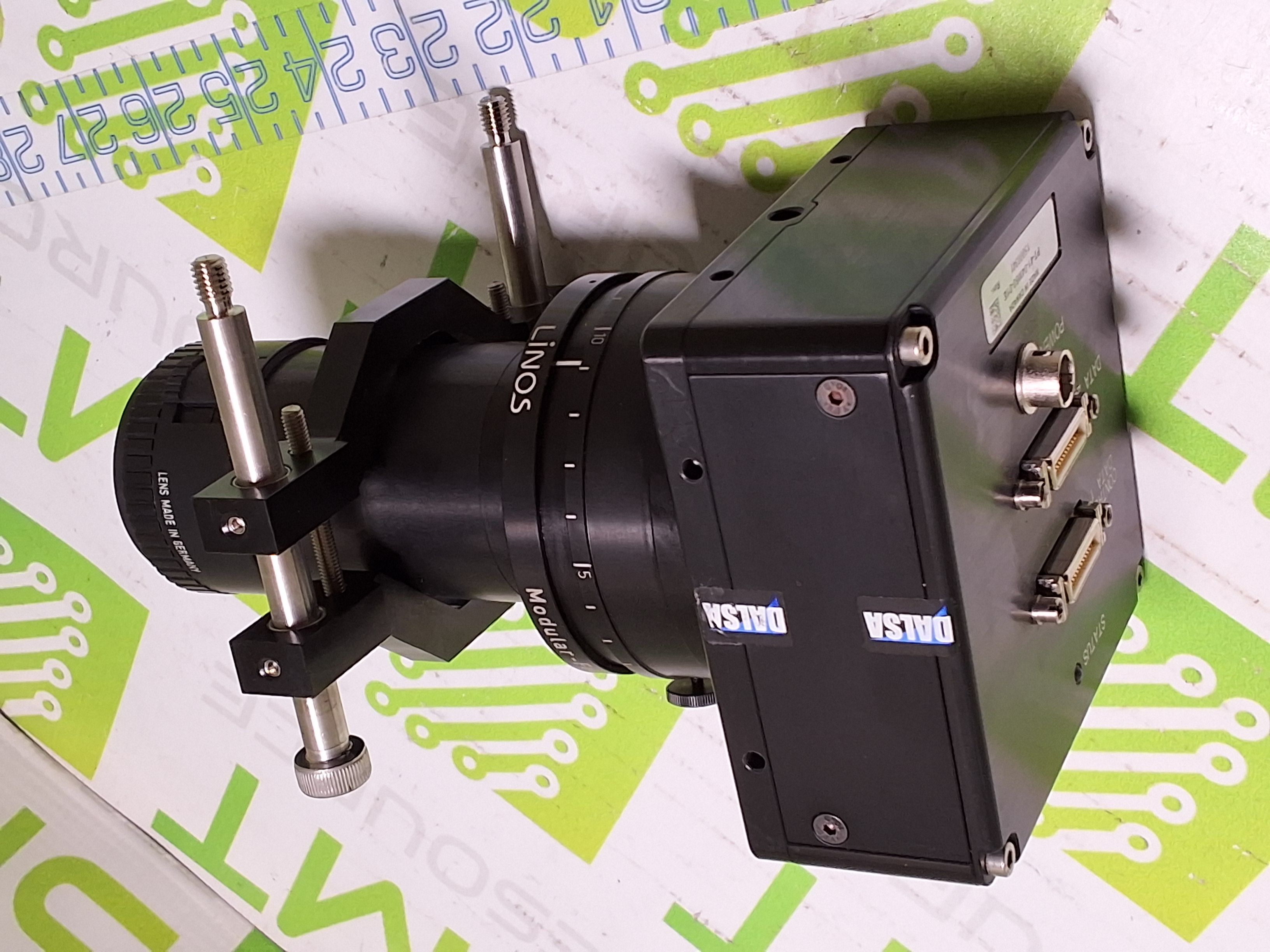 Used DALSA INDUSTRIAL CAMERA PT-41-04M60-01E WITH APO-RODAGON-D 2X 75mm 4.5 CCD Camera Lens