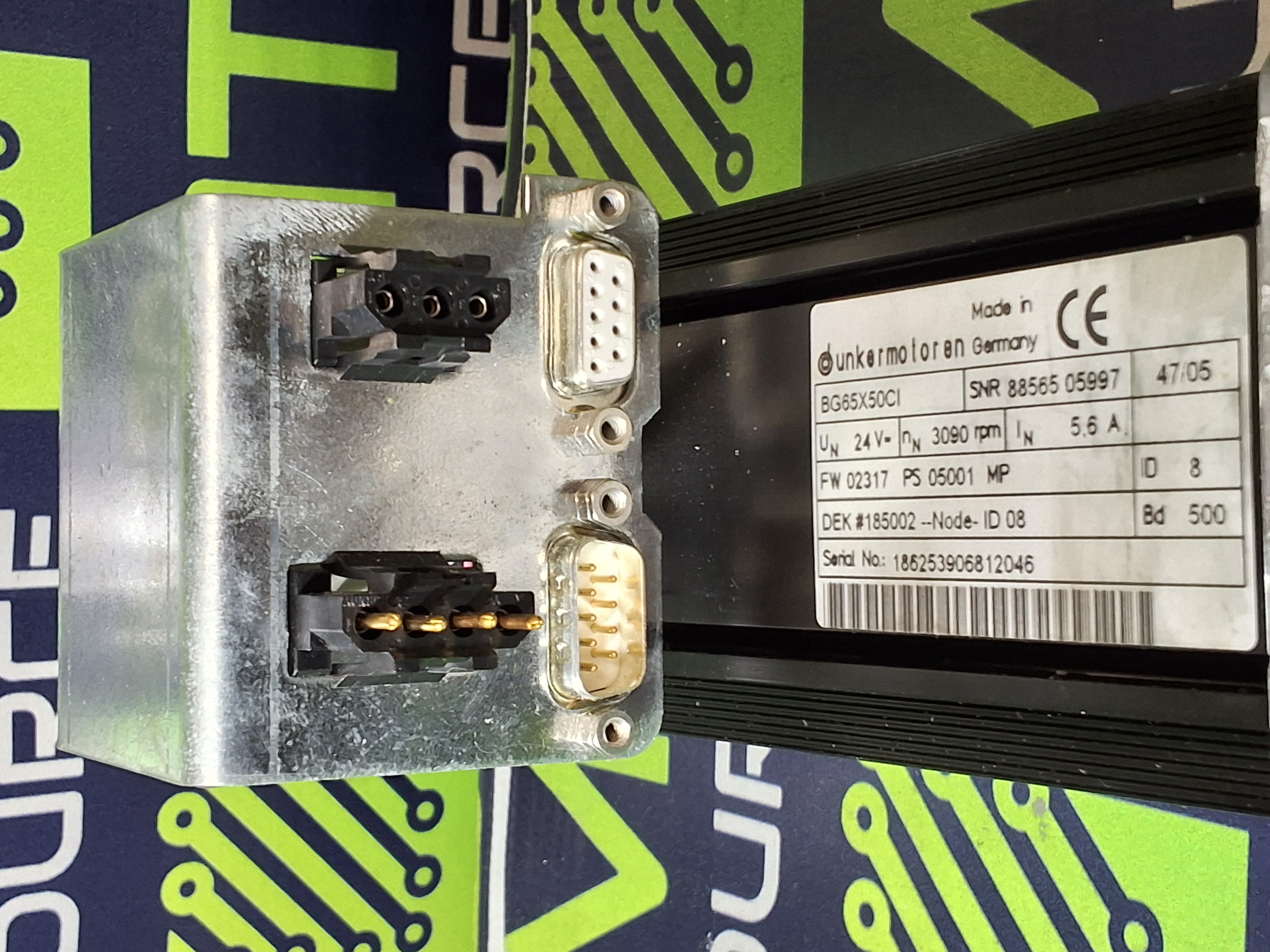 DUNKERMOTOREN BG65X50CI SERVO MOTOR WITH GPL 65 GEAR HEAD - NEW