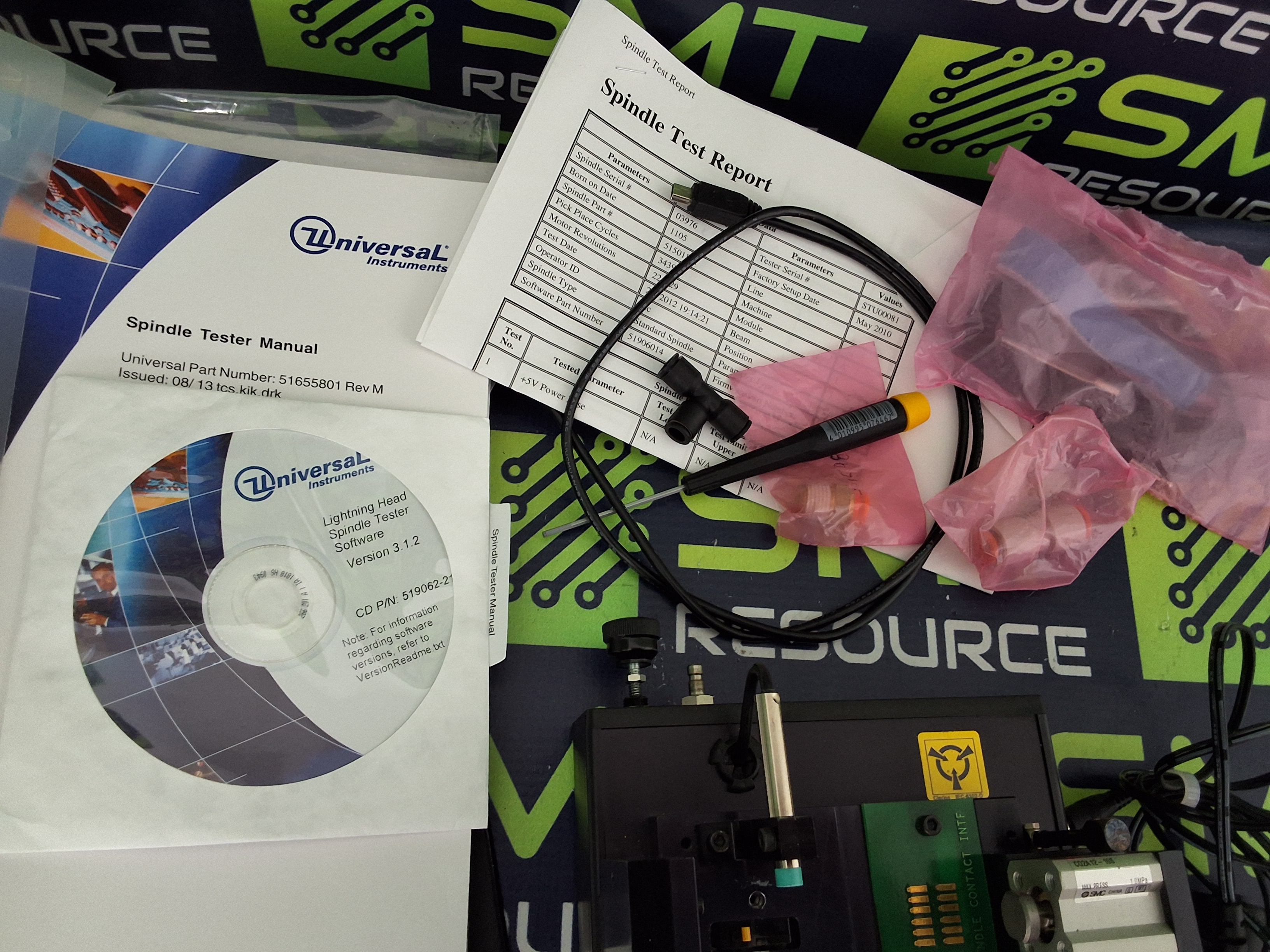 Used UNIVERSAL INSTRUMENTS 51634901 LIGHTNING SPINDLE TESTER