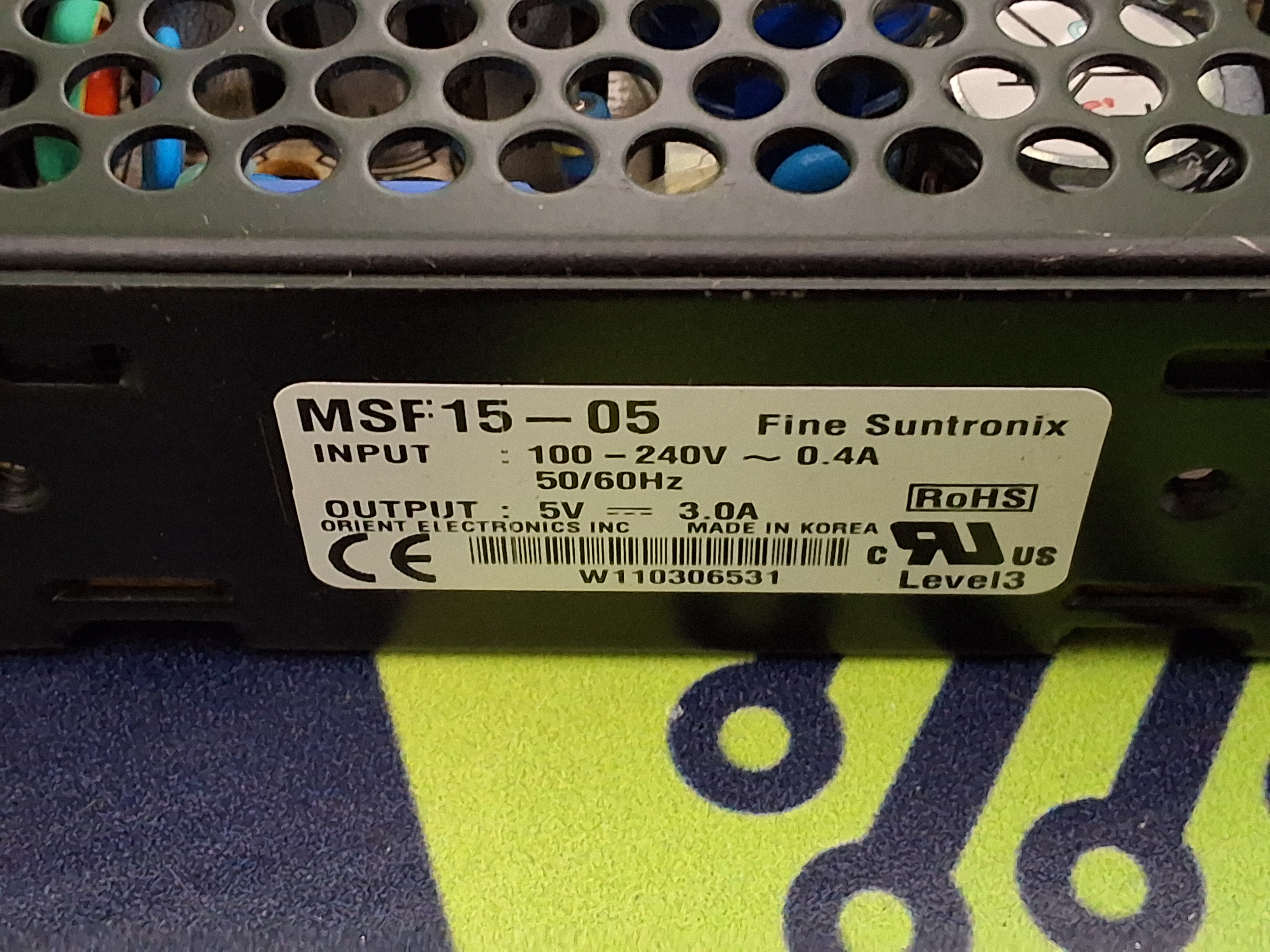 Used FINE SUNTRONIX MSF15-05 POWER SUPPLY 100-240V 50/60Hz