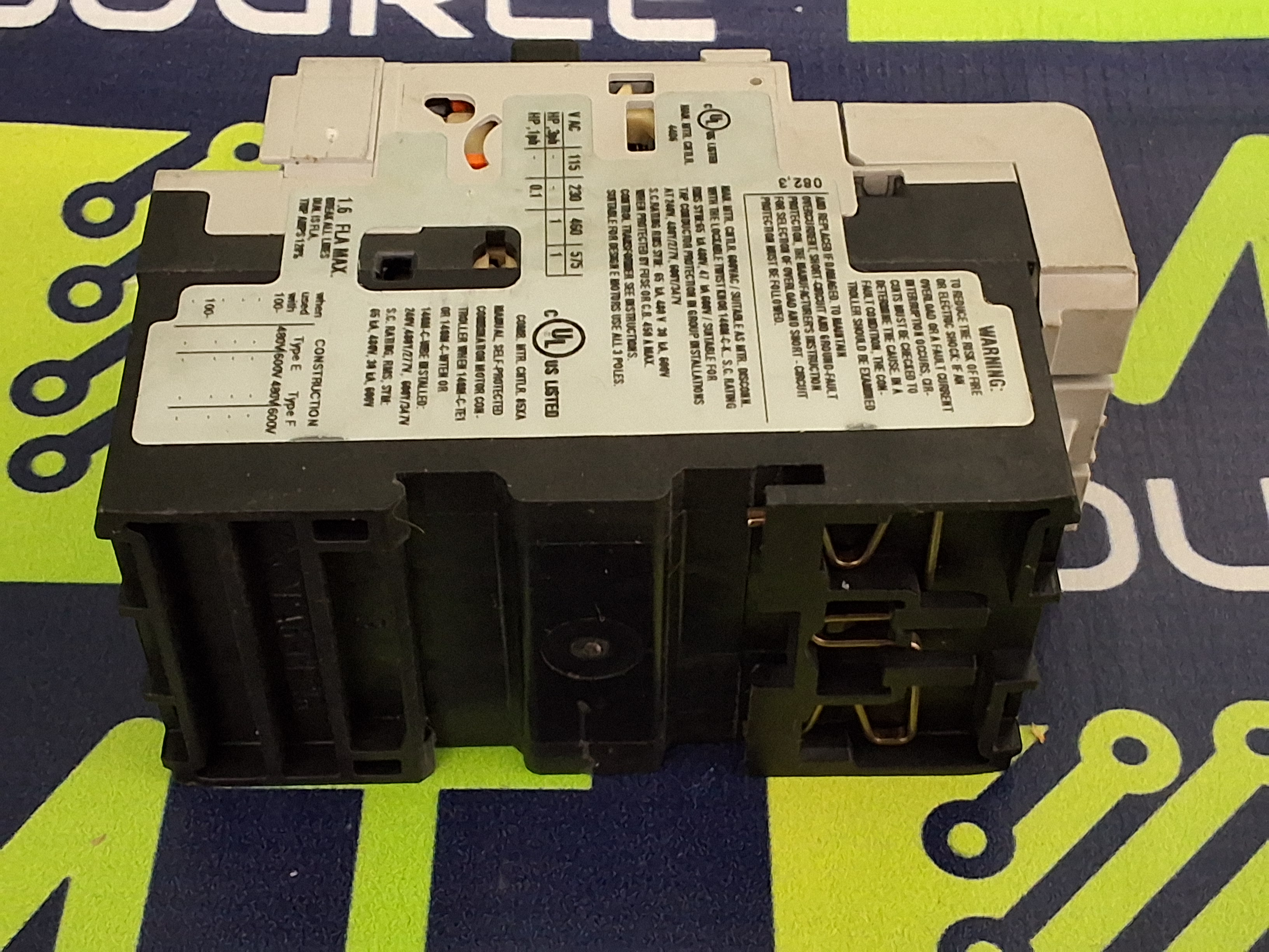 Used ALLEN-BRADLEY 140M-C2T-B16 / 140M-C2T CIRCUIT BREAKER 2-PHASE 33A 50/60Hz