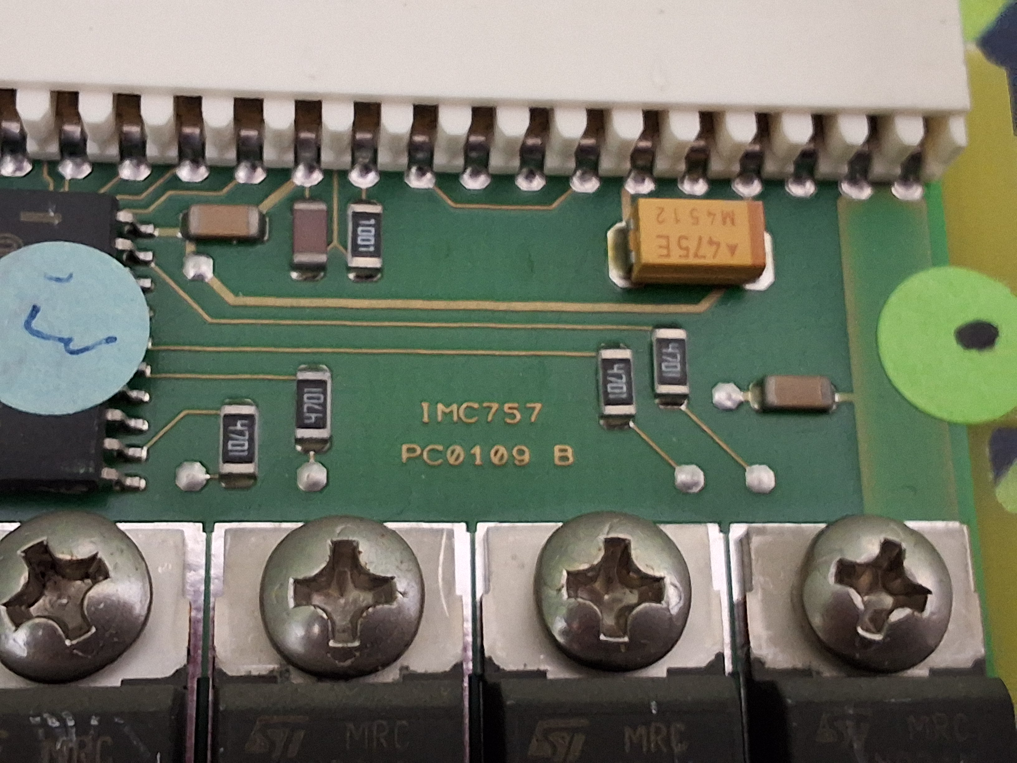 Used VITRONICS IMC757 PC0109B CIRCUIT BOARD