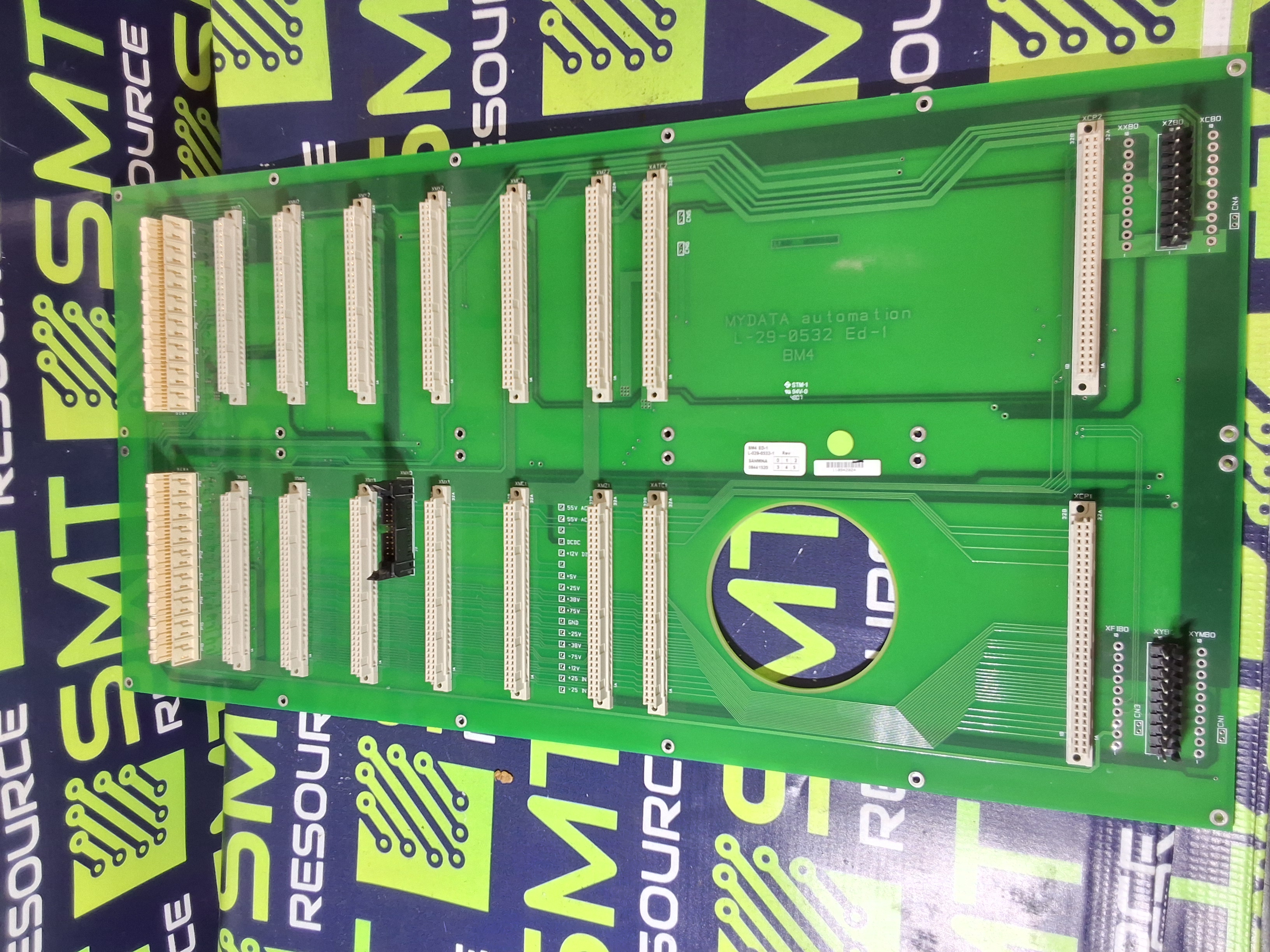 Used MyData BM4 ED-1 L-029-0532-1 BACK PLANE PCB L-029-0532