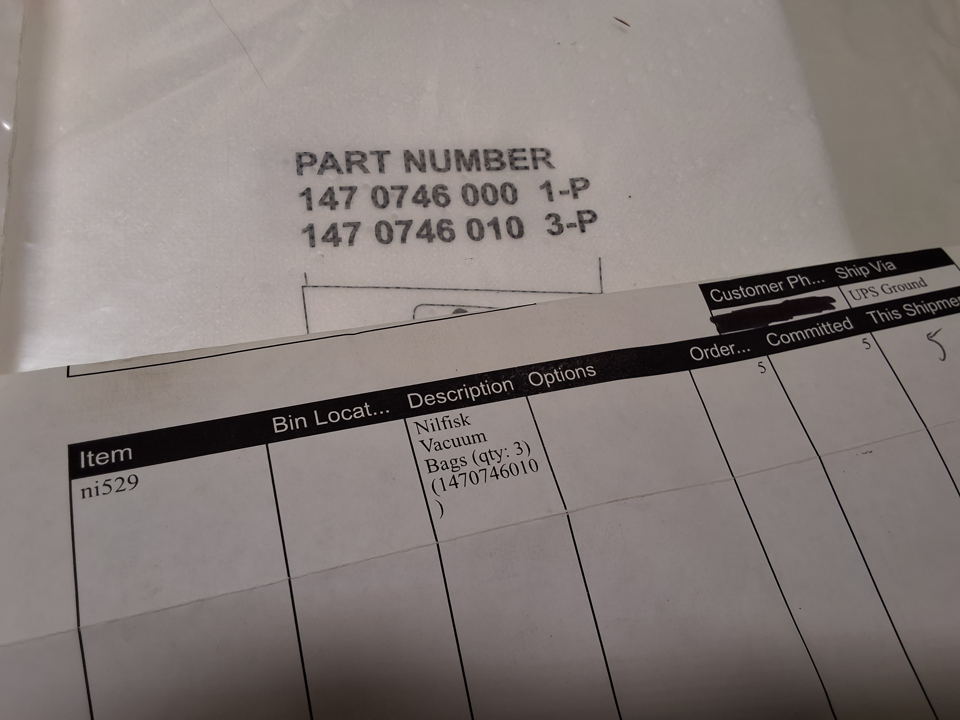 NILFISK 147 0746 010 WET/DRY VACUUM BAG 3 PACK - BRAND NEW