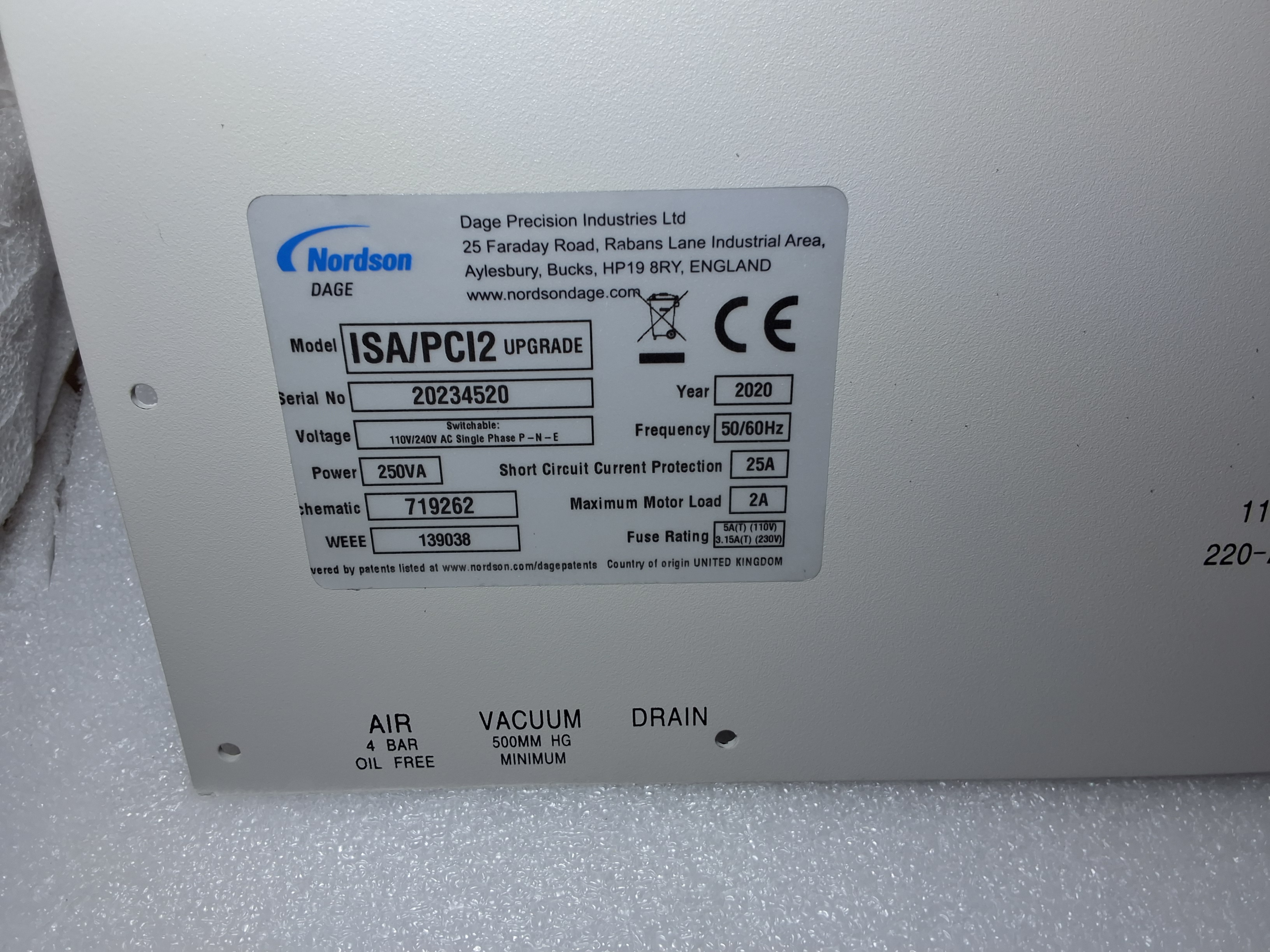 NORDSON PC756 DAGE-ISA/PCI2-UPGRADE ASSEMBLY / DAGE 4000 UPGRADE KIT FROM ISA TO PCI2 - BRAND NEW