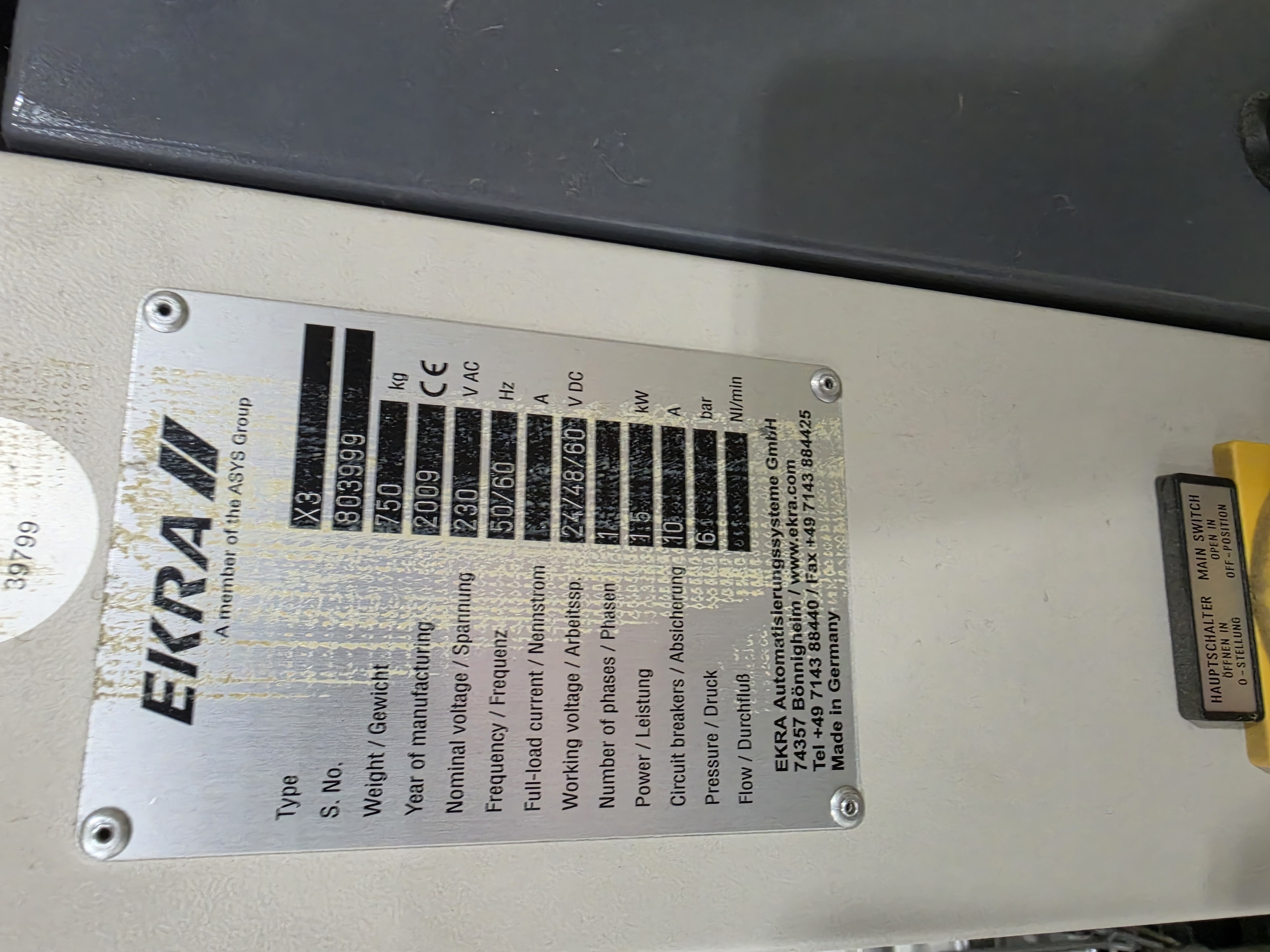 Used EKRA X3 Screen Printer