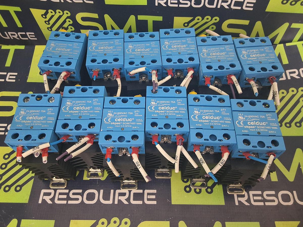 Used CELDUC SO967460 SOLID STATE RELAY 24-600VAC 75A